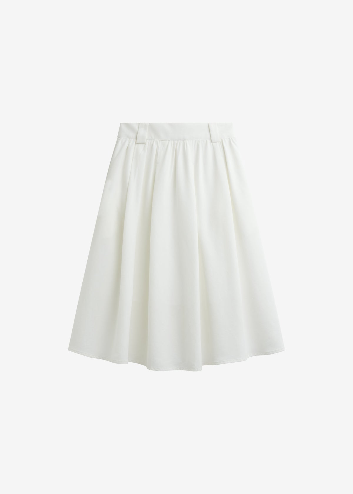 Bellona Flared Midi Skirt - White – view 9 of 9