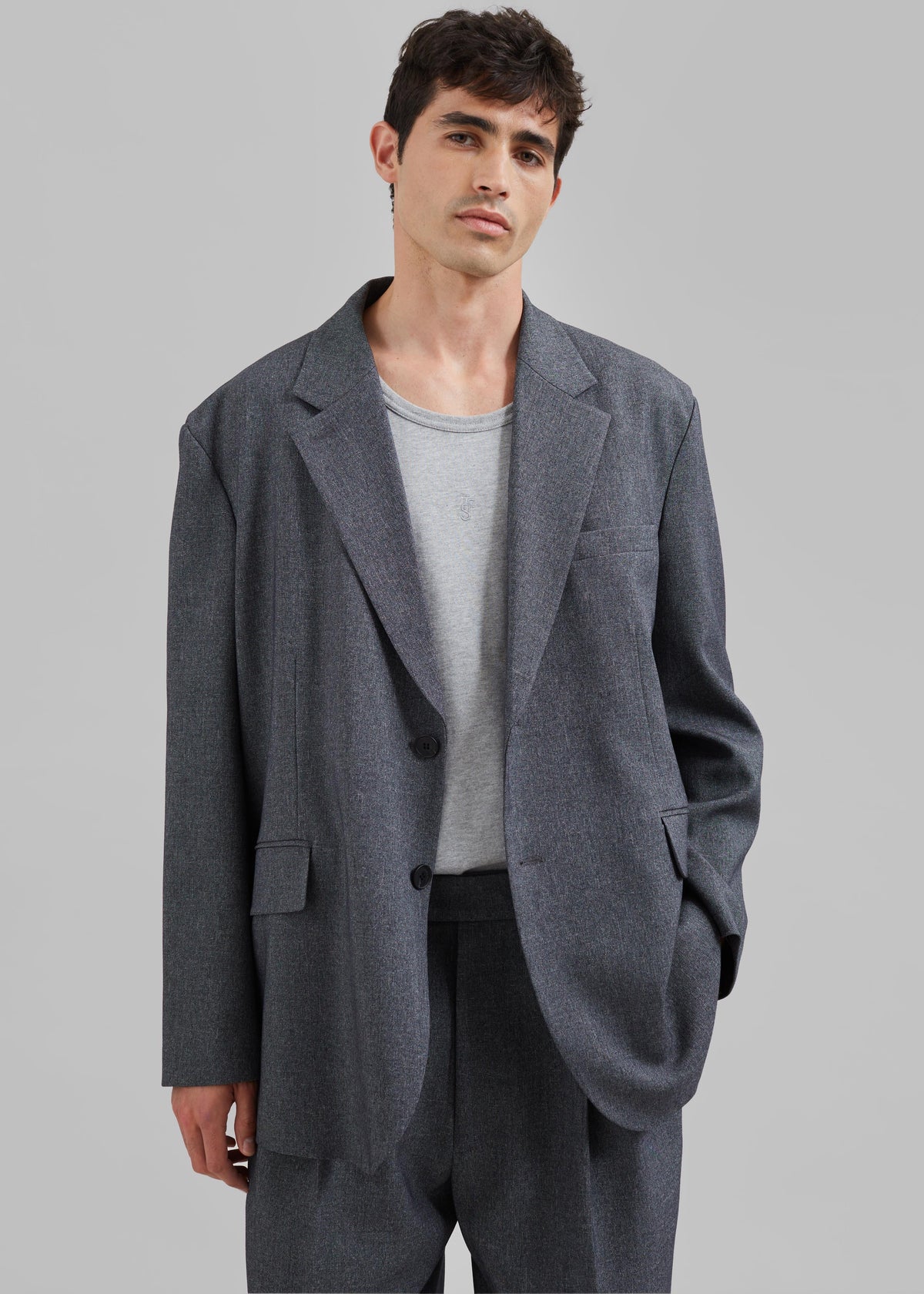 Beo Blazer - Grey Melange – view 2 of 12
