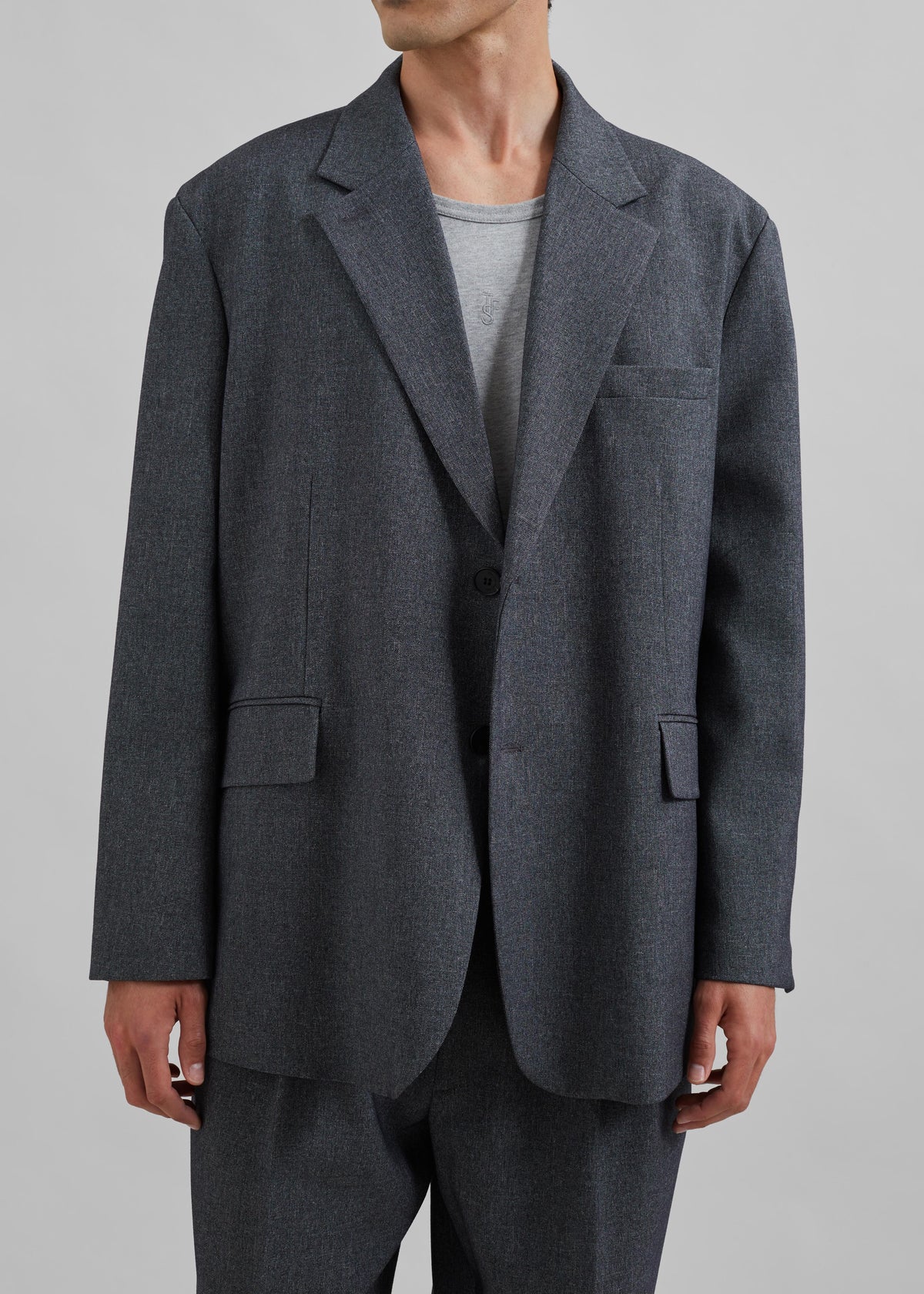 Beo Blazer - Grey Melange – view 4 of 12