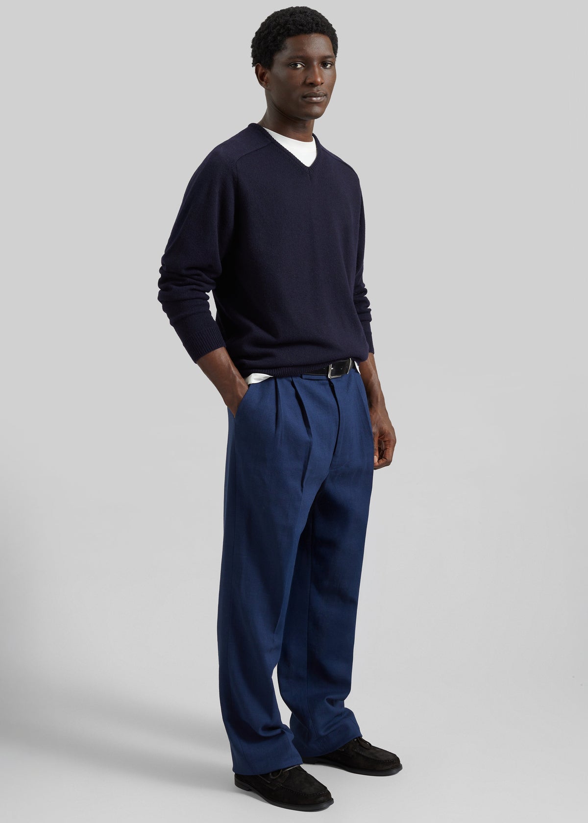 Beo Linen Pants - Navy – view 5 of 8