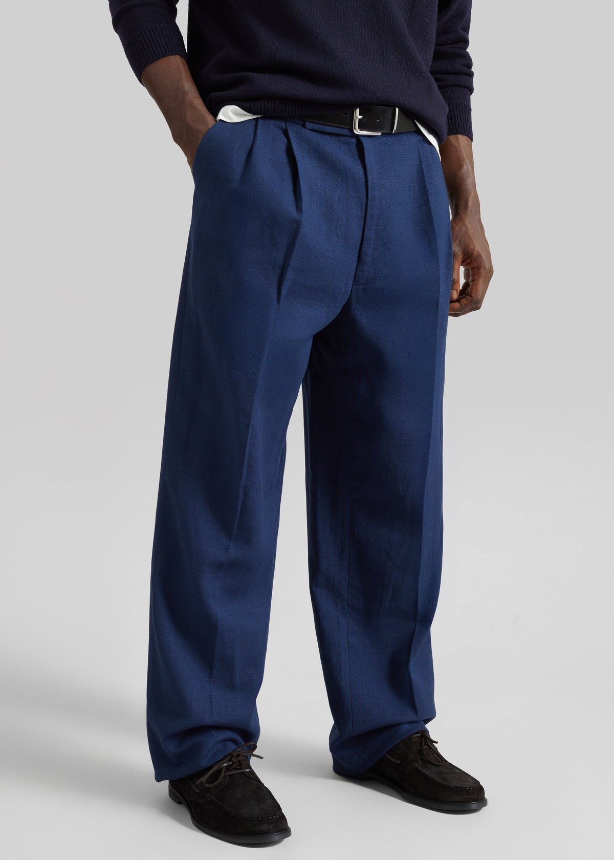 Beo Linen Pants - Navy – view 2 of 8