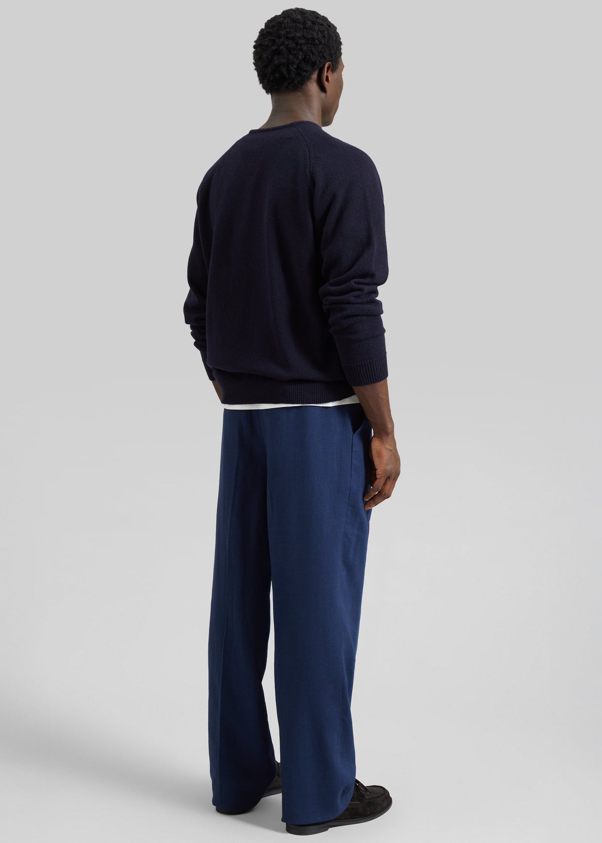 Beo Linen Pants - Navy – view 7 of 8
