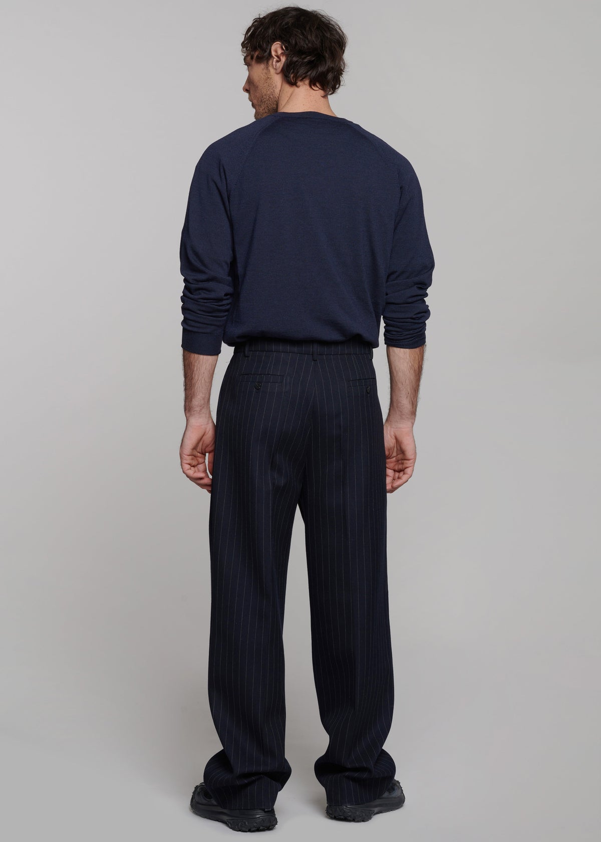 Beo Suit Pants - Navy/White Pinstripe – view 11 of 12