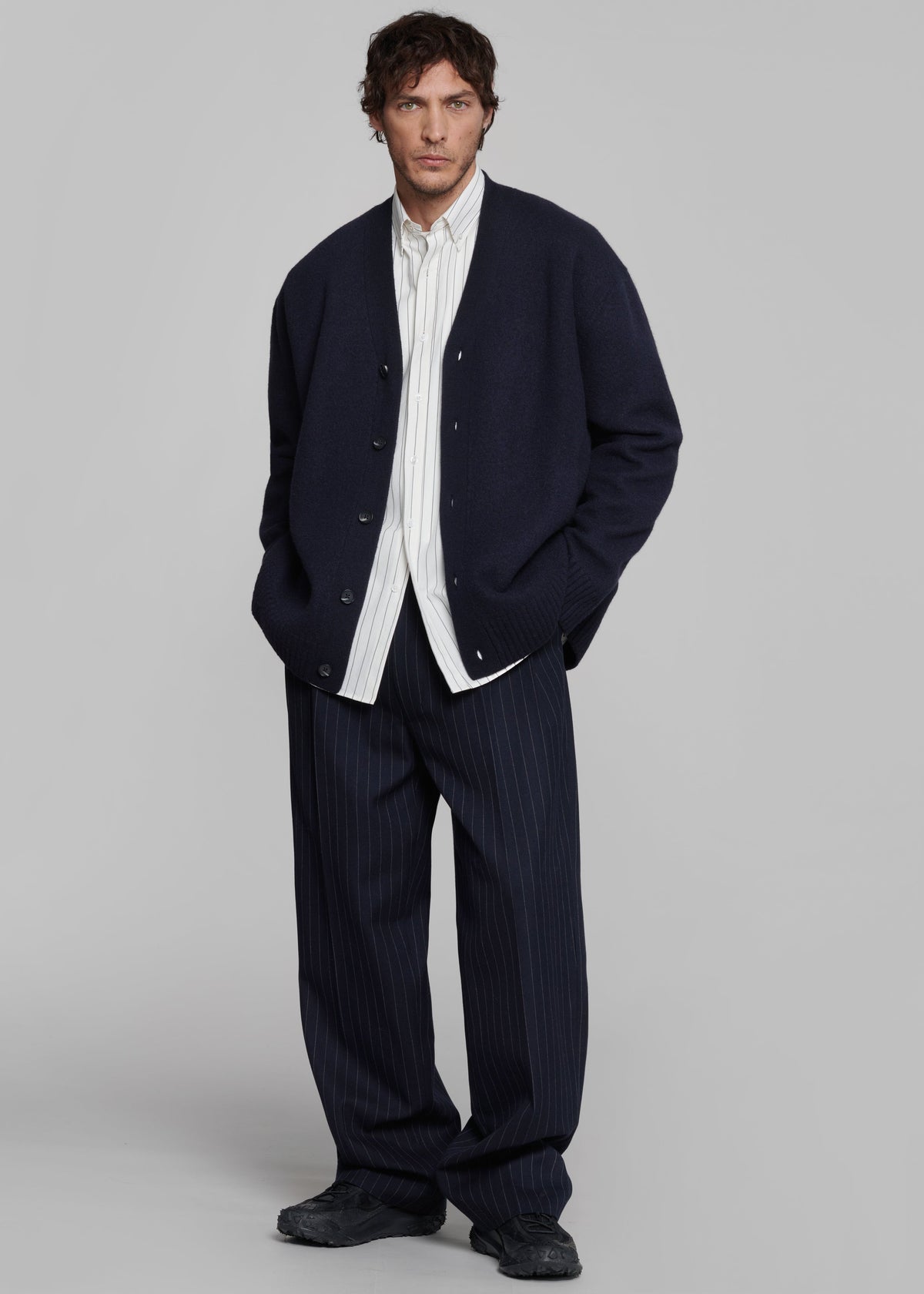 Beo Suit Pants - Navy/White Pinstripe – view 8 of 12
