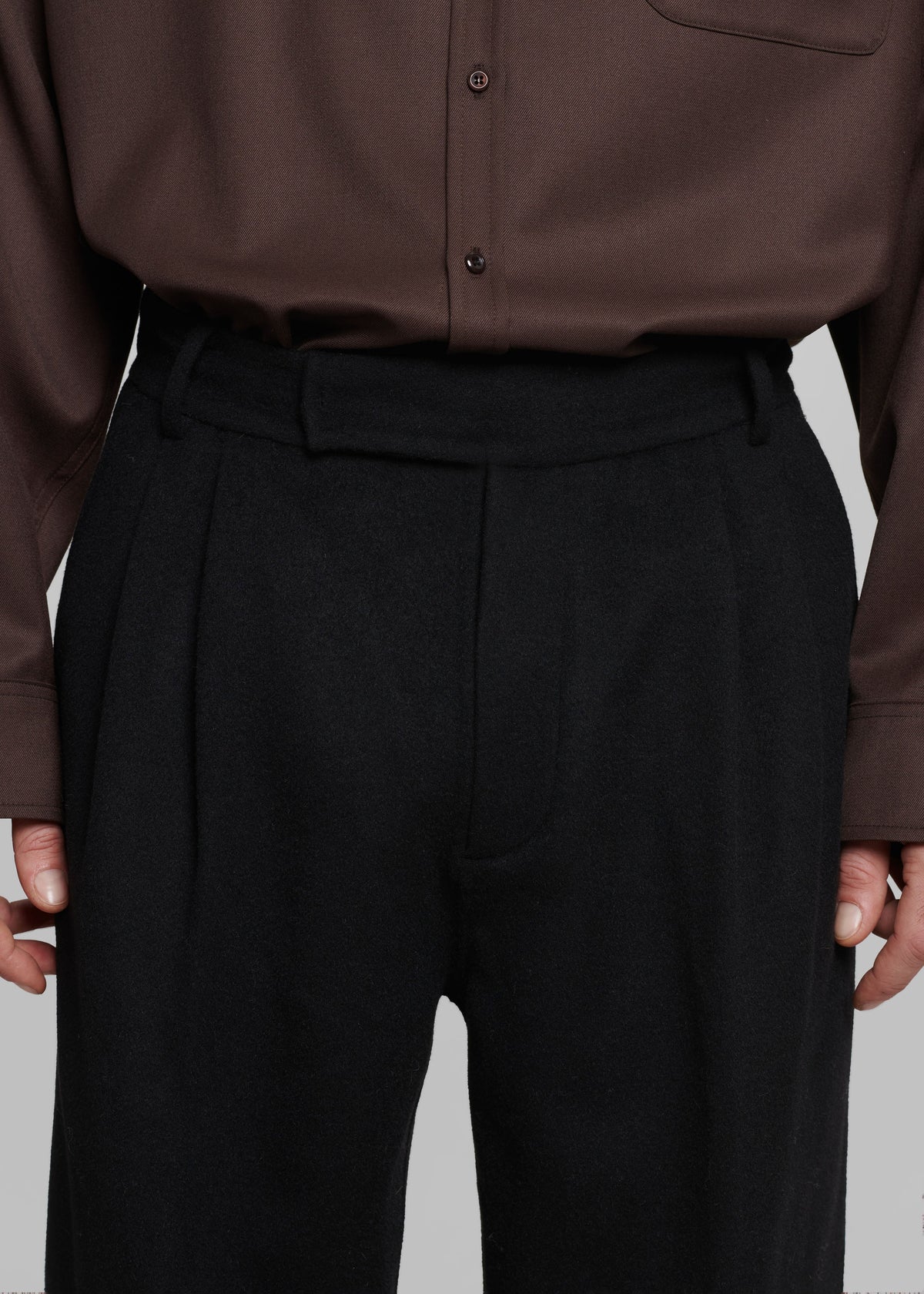 Beo Wool Suit Pants - Black – view 3 of 9
