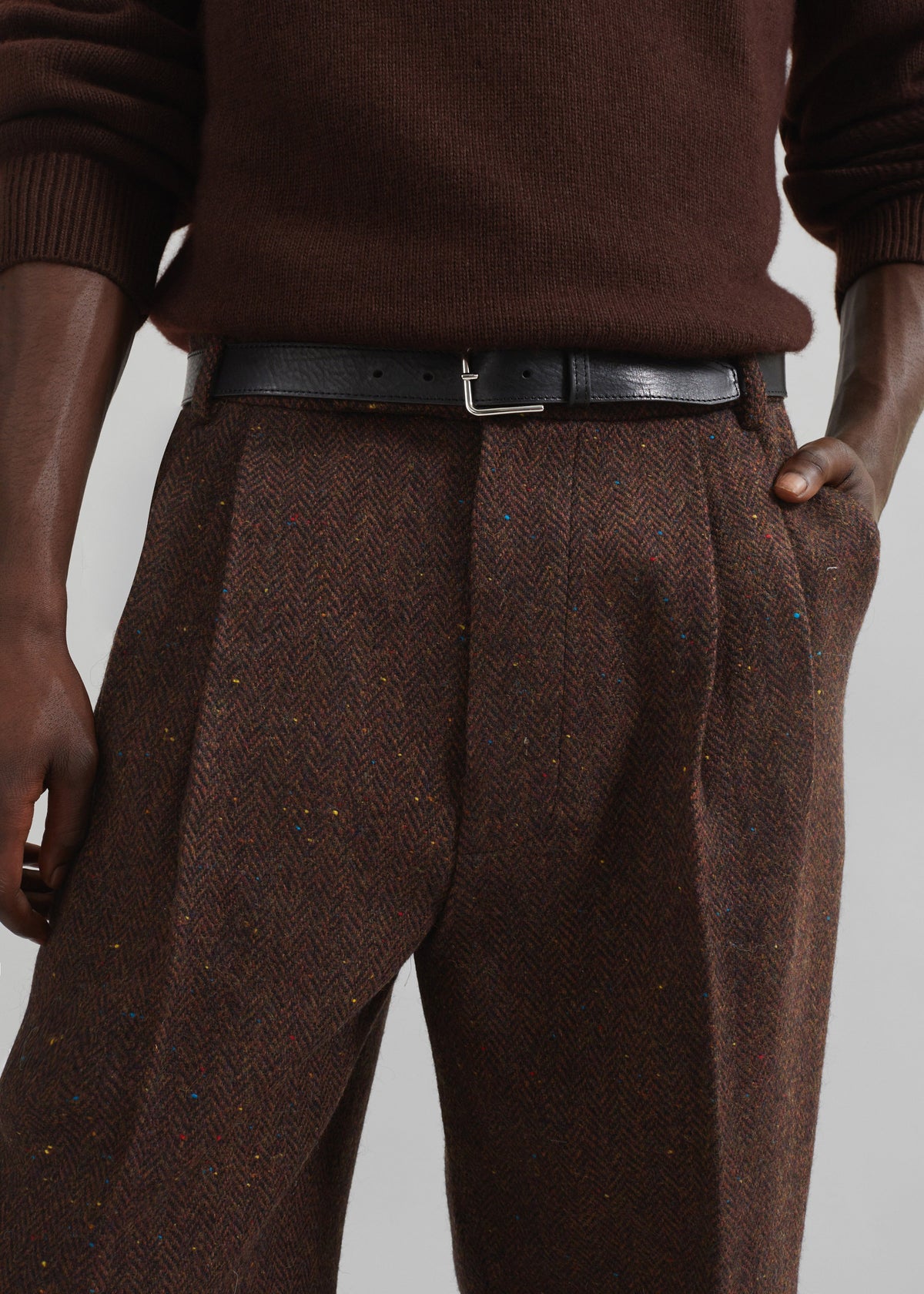 Beo Wool Suit Pants - Brown – view 2 of 9