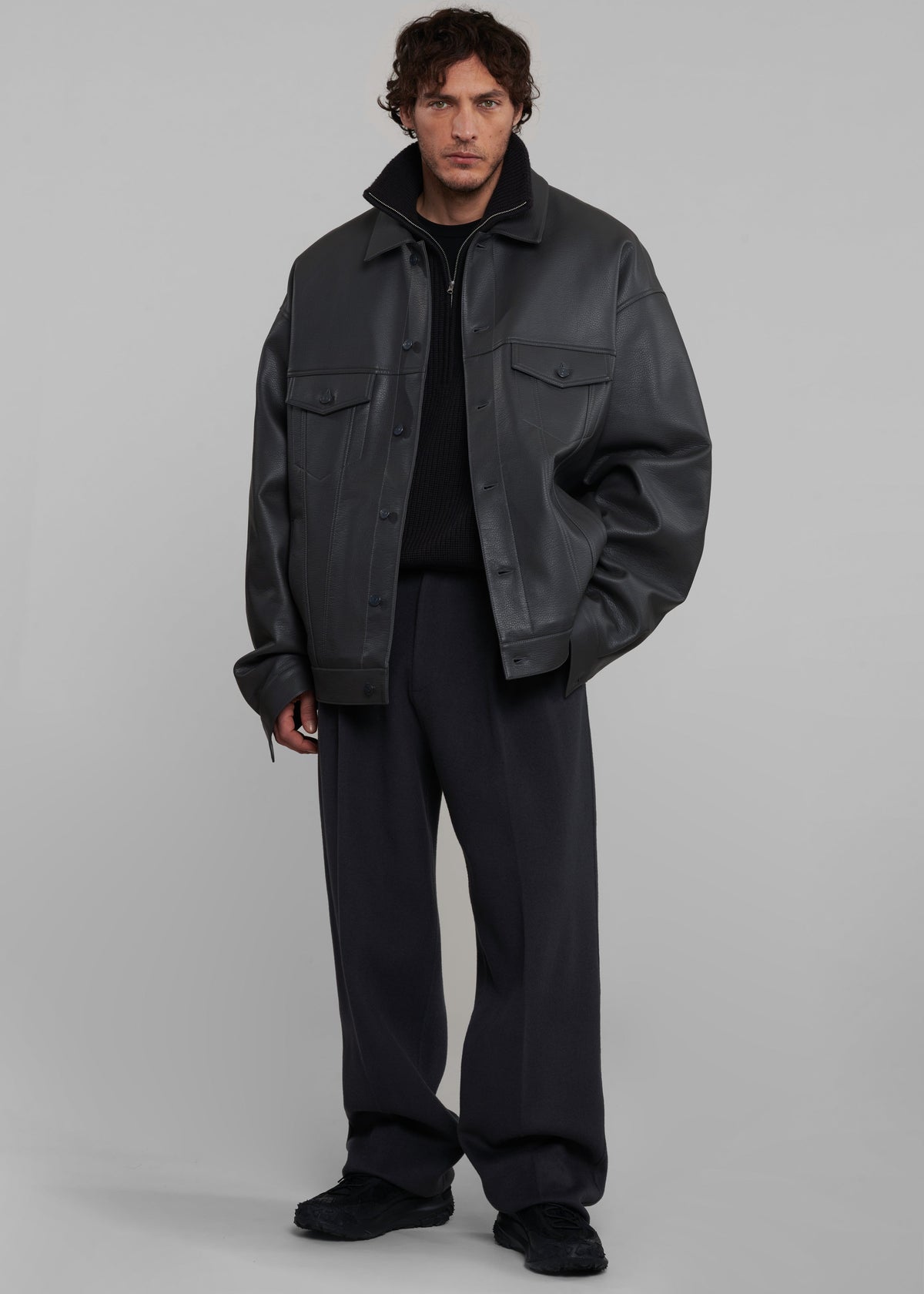 Beo Wool Suit Pants - Dark Grey – view 5 of 10