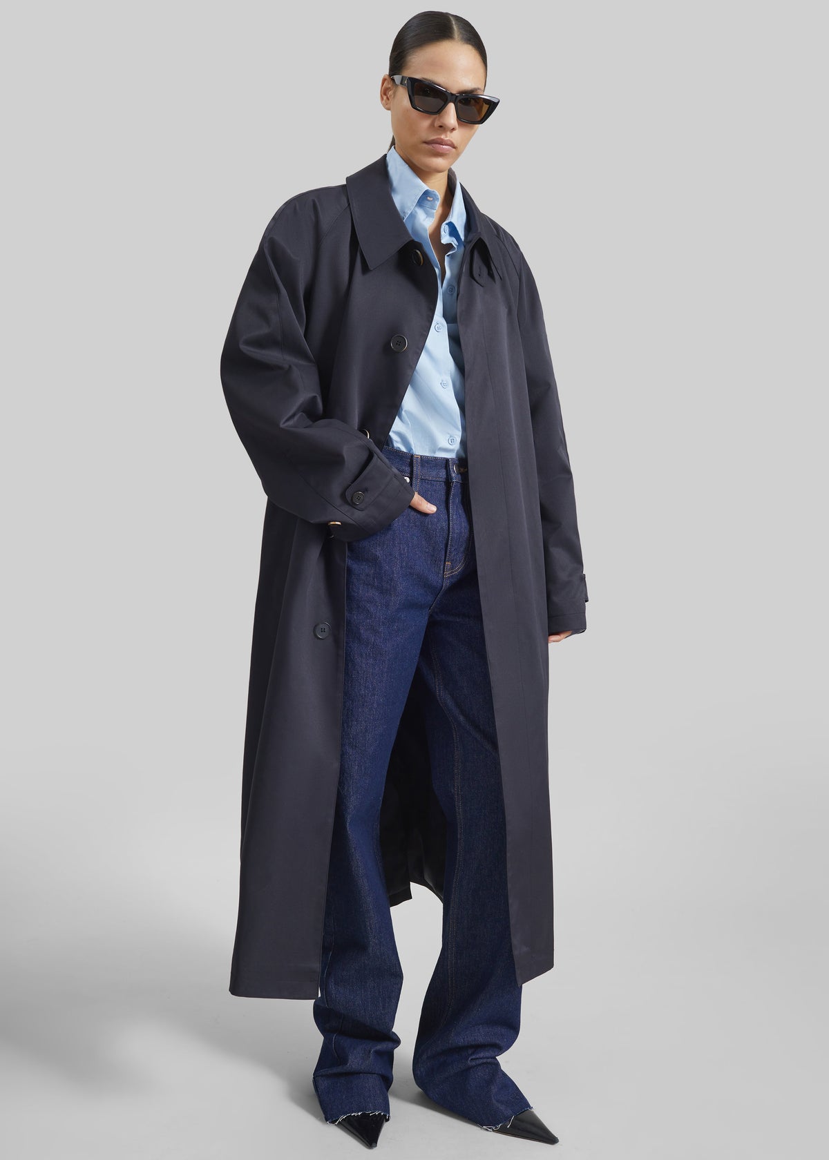 Berlare Trench Coat - Dark Navy – view 1 of 7