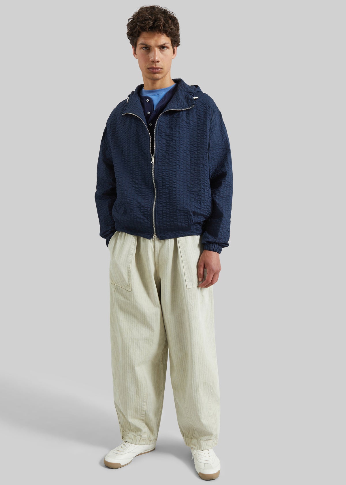 Bernay Herringbone Balloon Pants - Beige – view 5 of 8