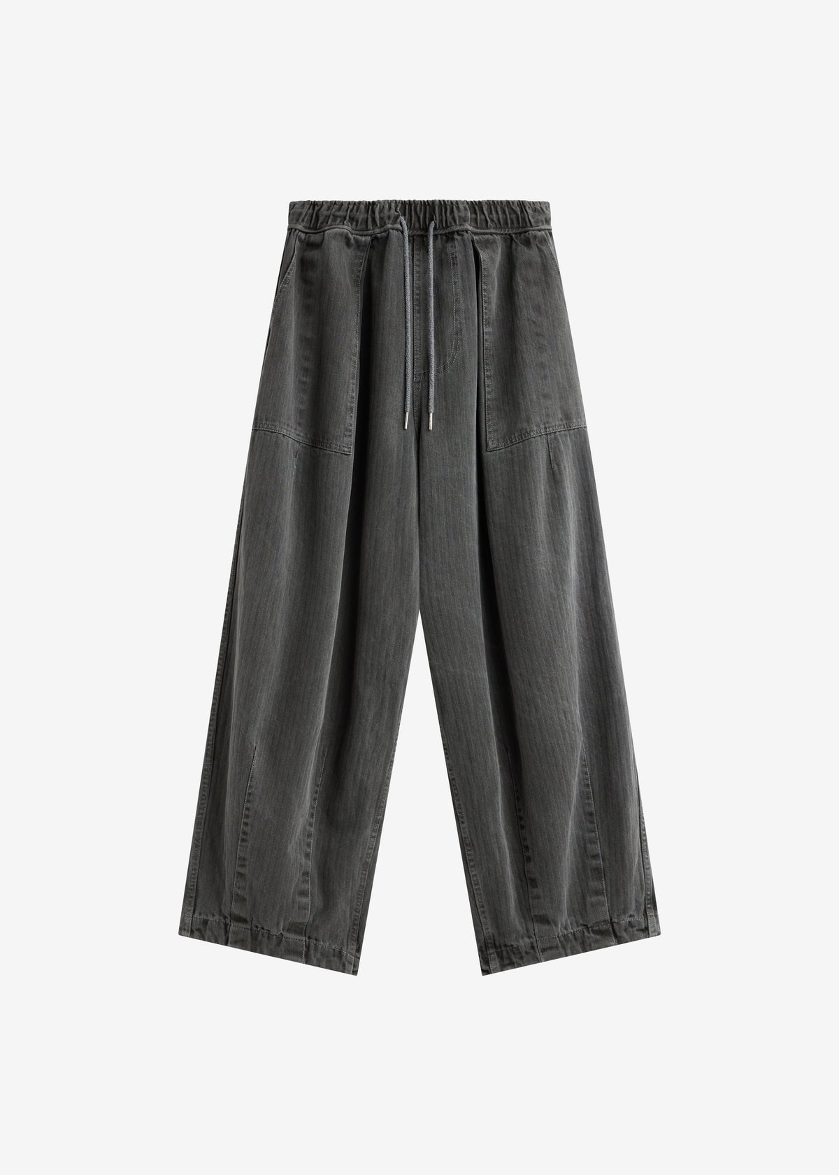 Bernay Herringbone Balloon Pants - Slate Grey – view 7 of 7