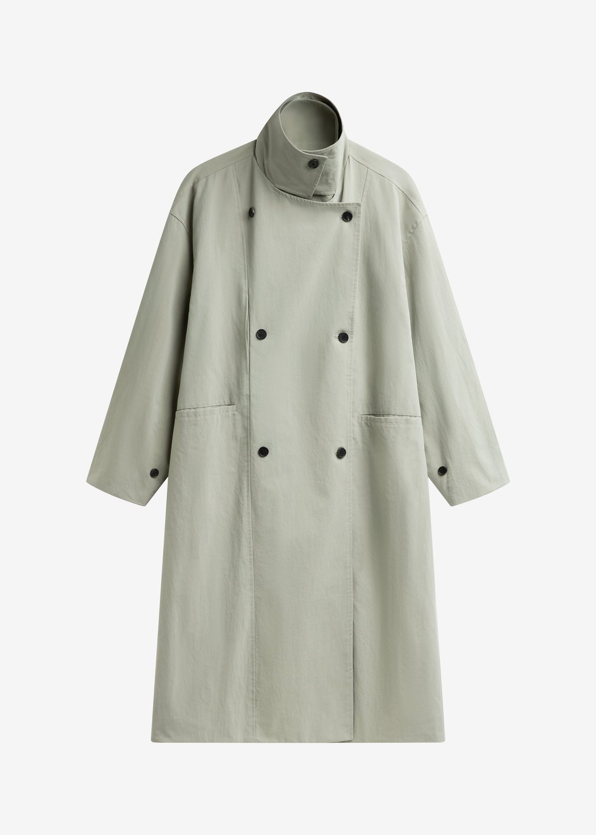Besme Layered Trench Coat - Sage – view 9 of 9