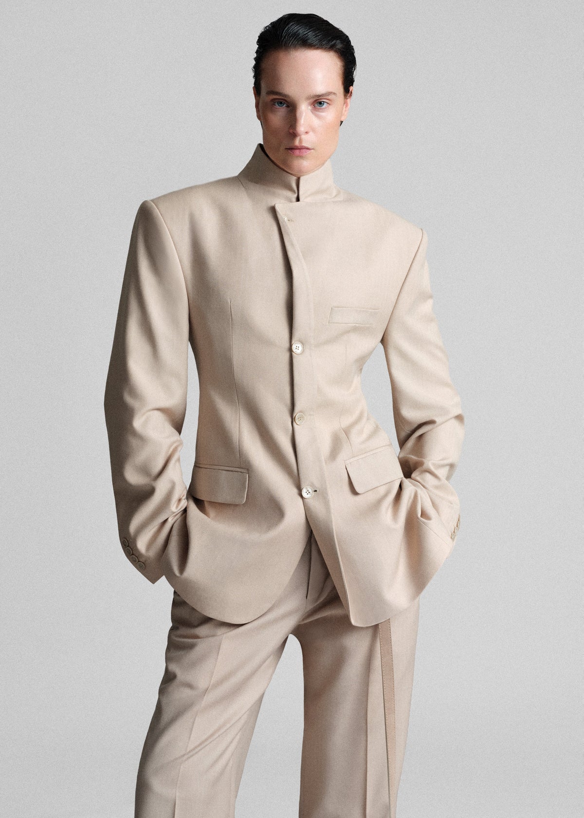 Bettter Folded Blazer - Beige – view 1 of 6