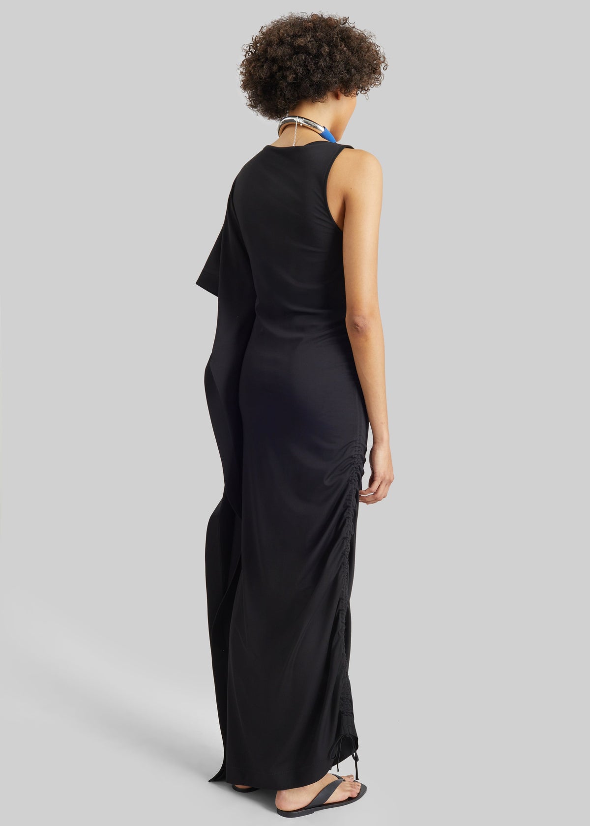 Bevza Black On Black Dress - Black – view 5 of 6