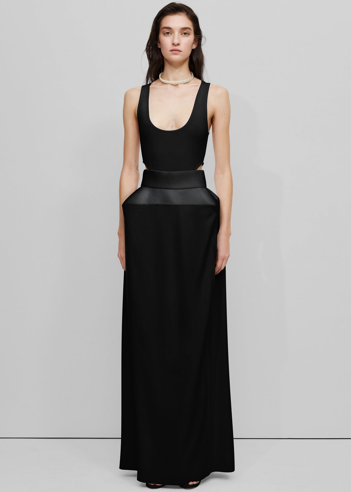 Bevza Structured Skirt - Black – view 3 of 5