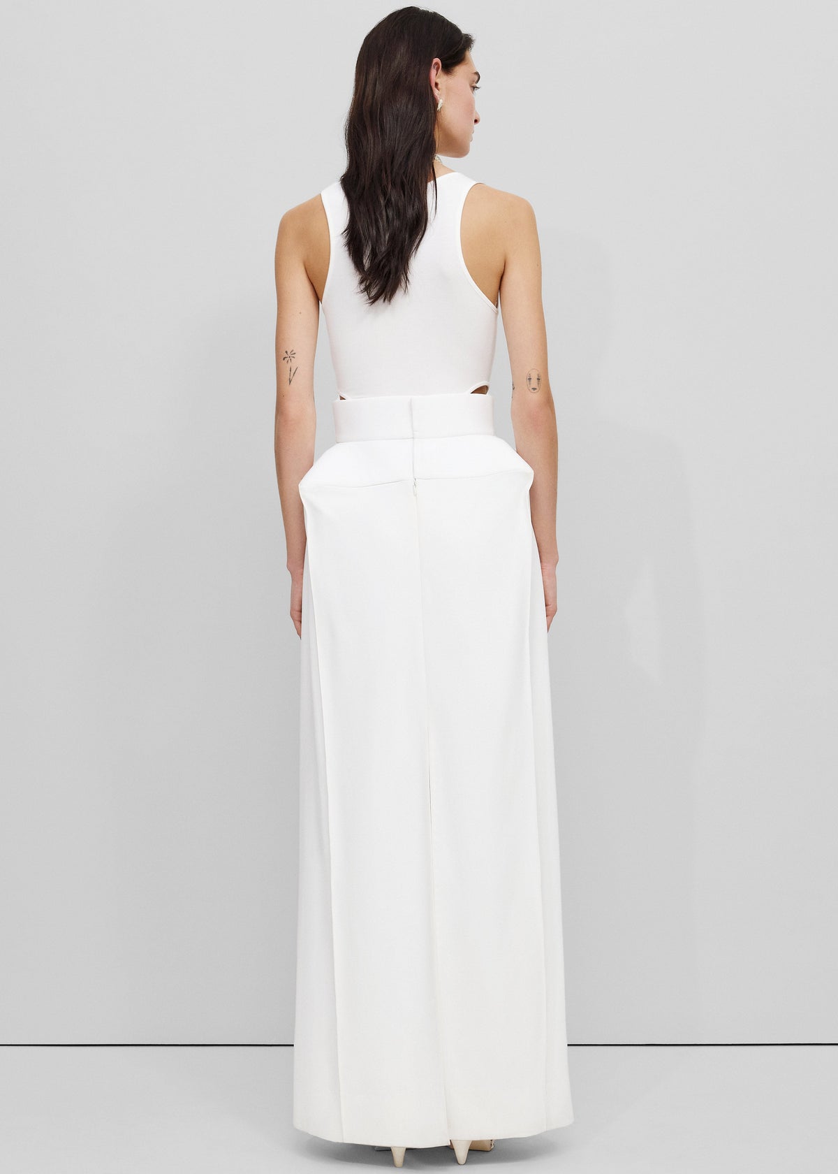 Bevza Structured Skirt - Ivory – view 6 of 7