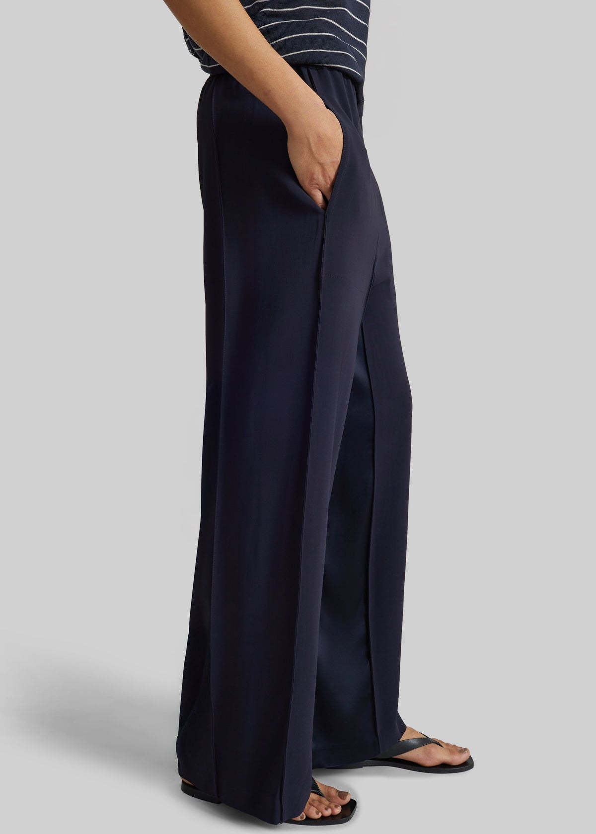 Bevza Wide Leg Culottes - Dark Ink Navy – view 2 of 8