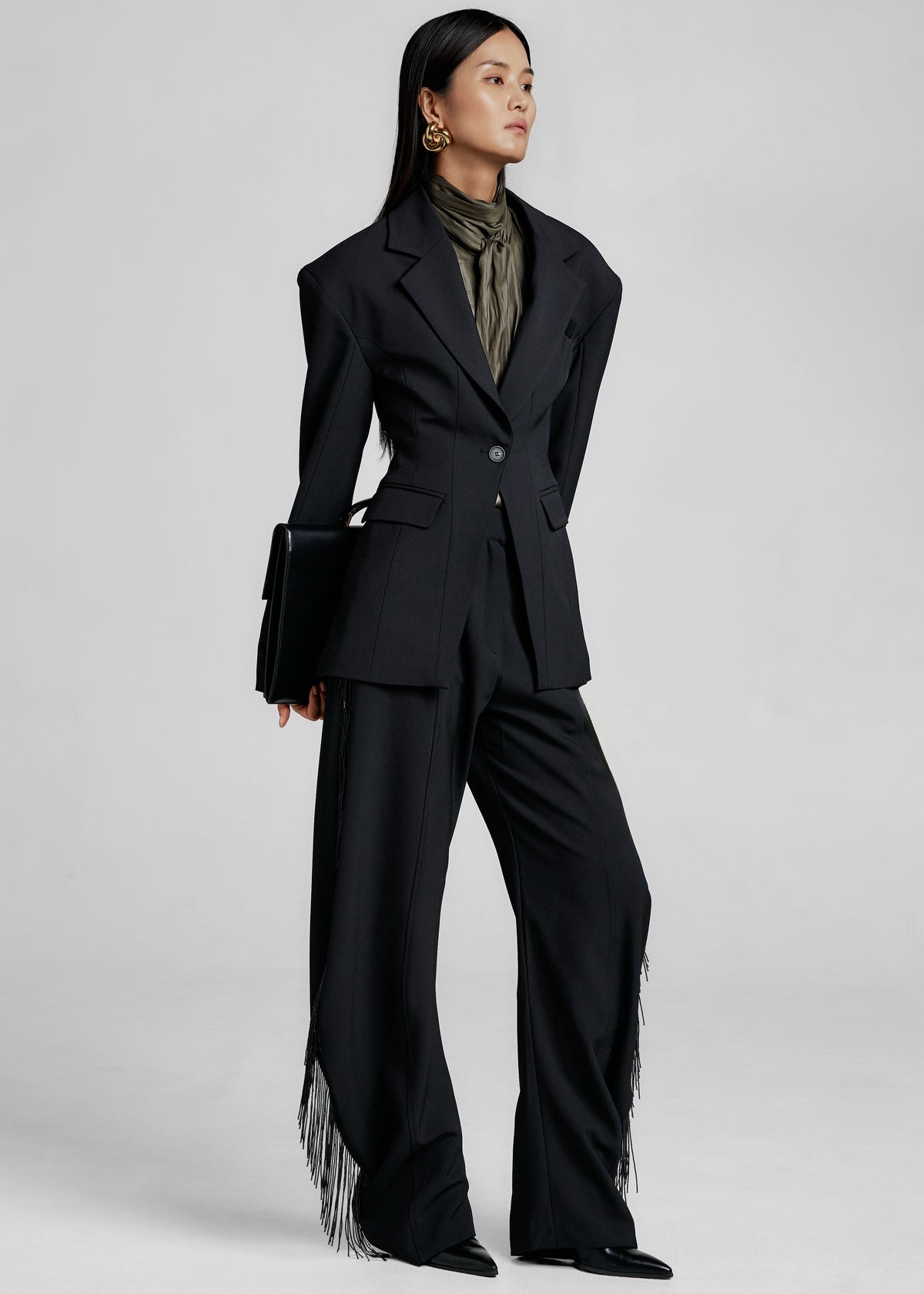 Bianca Hourglass Blazer - Black – view 5 of 6