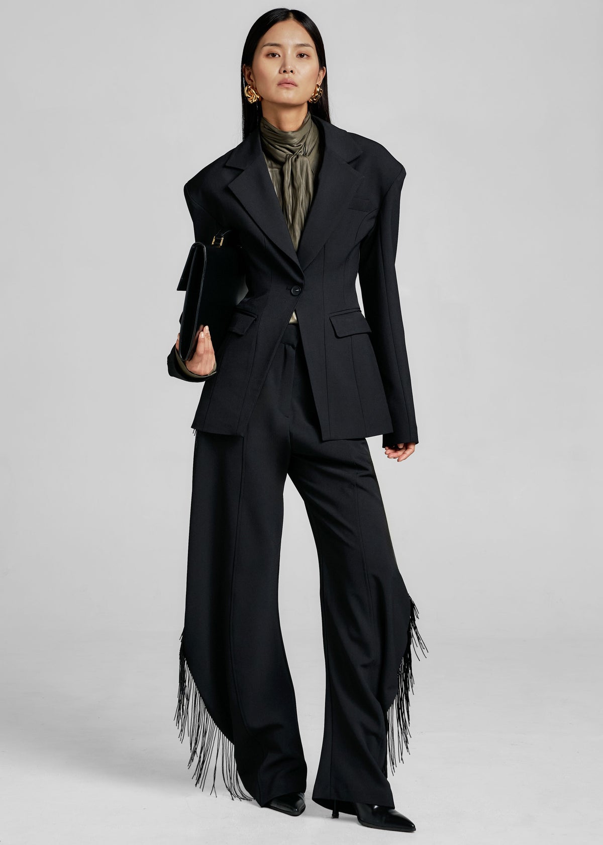 Bianca Hourglass Blazer - Black – view 3 of 6