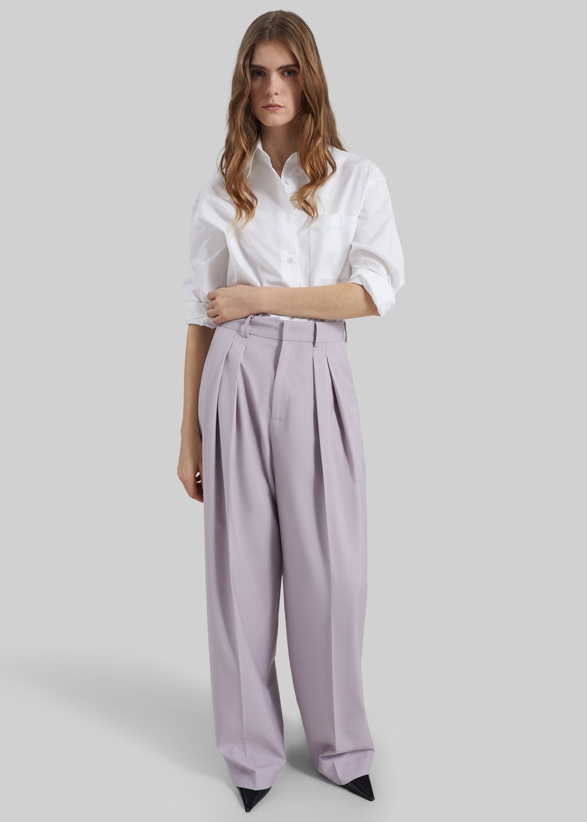 Bielsa Pleated Trousers - Lavender – view 7 of 8