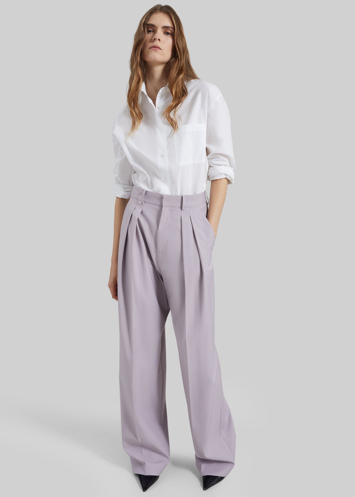 Bielsa Pleated Trousers - Lavender – view 1 of 8