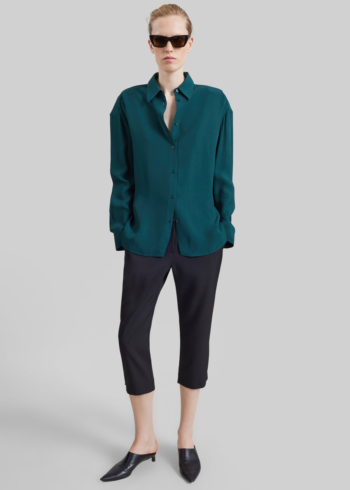 Bina Padded Shirt - Bottle Green – view 3 of 8