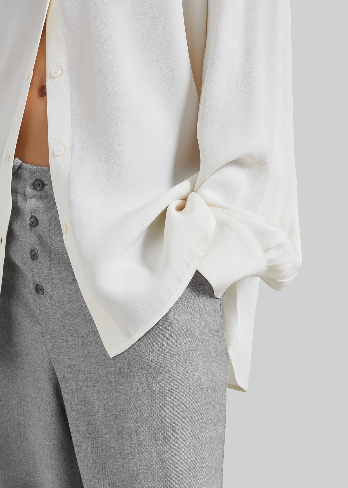 Bina Padded Shirt - Ivory – view 3 of 8