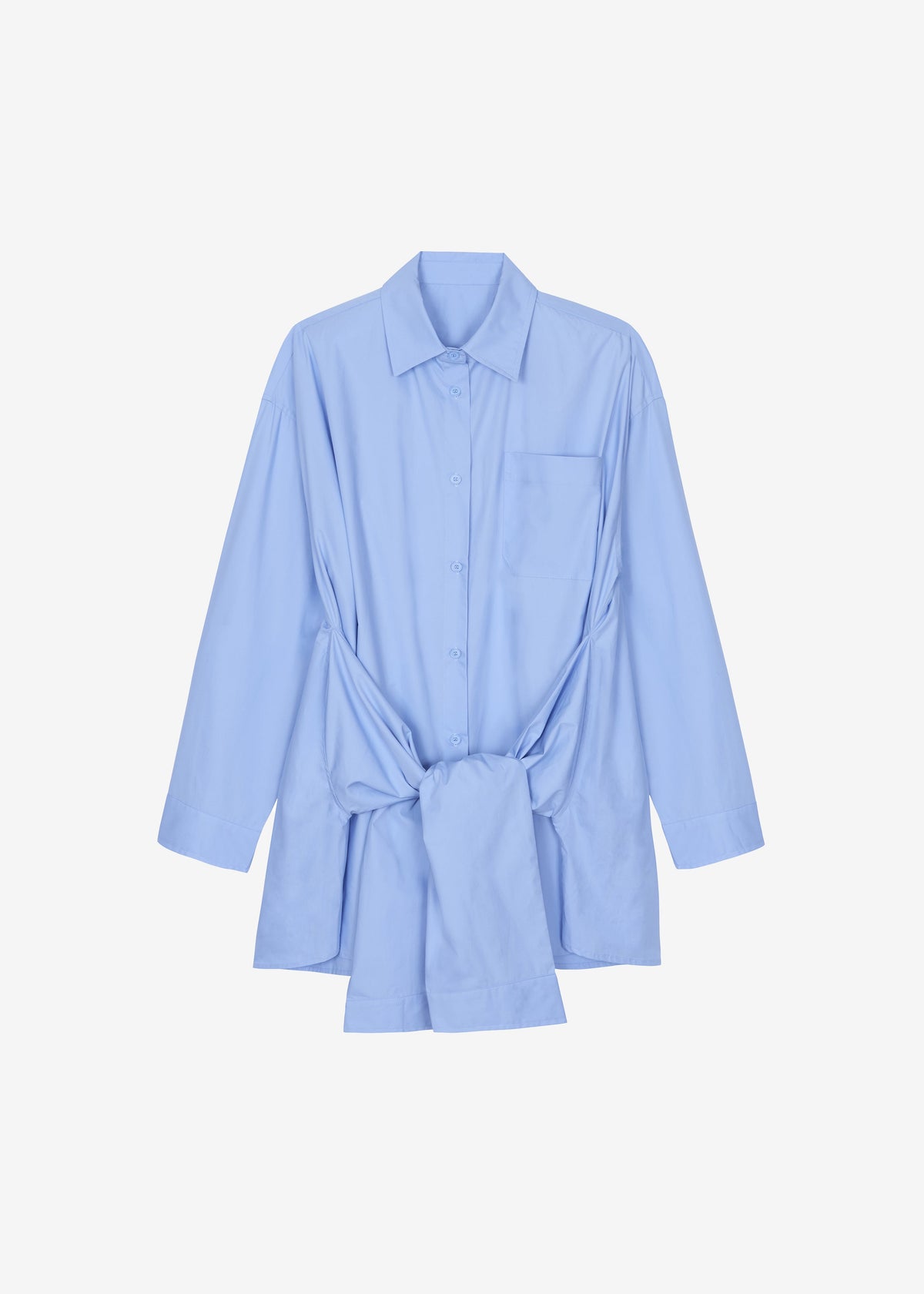 Birkholm Double Sleeve Tie Shirt - Blue – view 10 of 10
