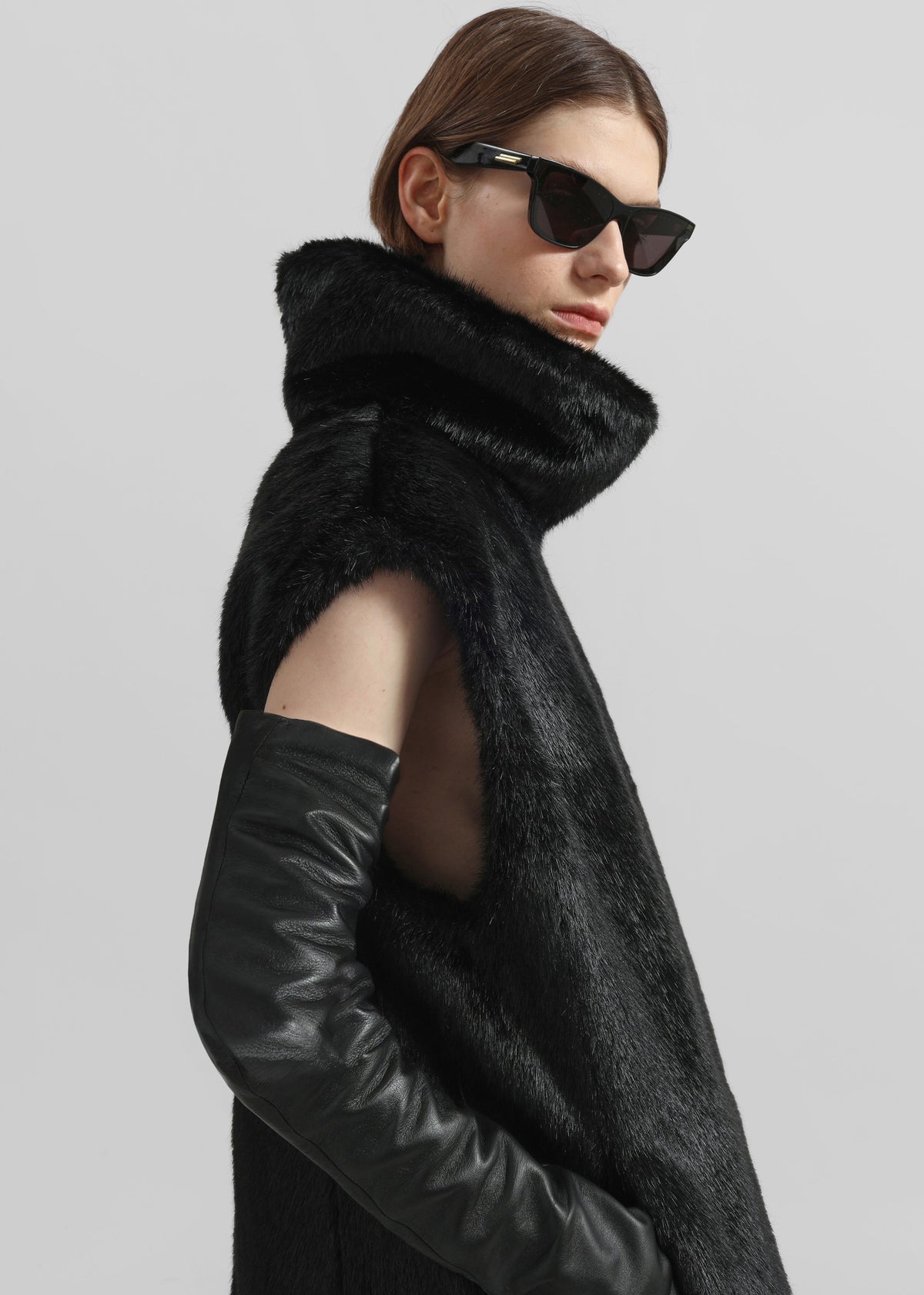 Blaire Funnel Neck Top - Black – view 2 of 6