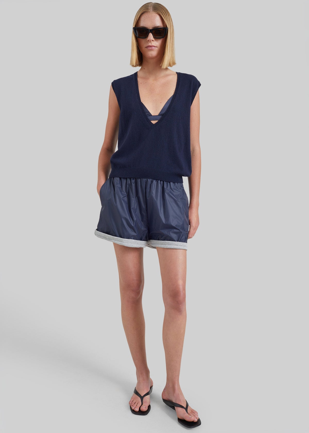 Blera Reversible Shorts - Navy/Grey – view 2 of 10