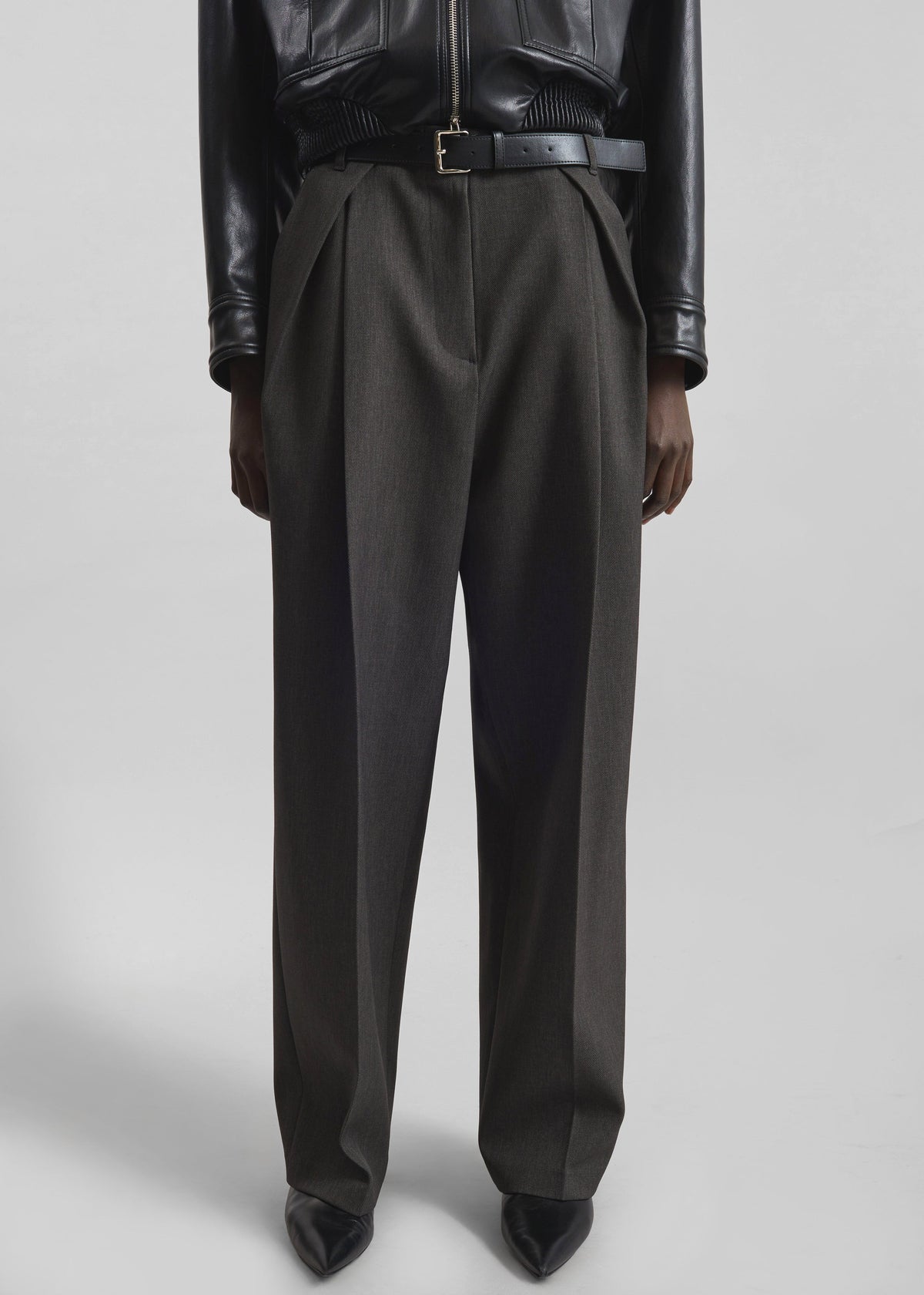 Blerick Belted Trousers - Dark Grey – view 2 of 8
