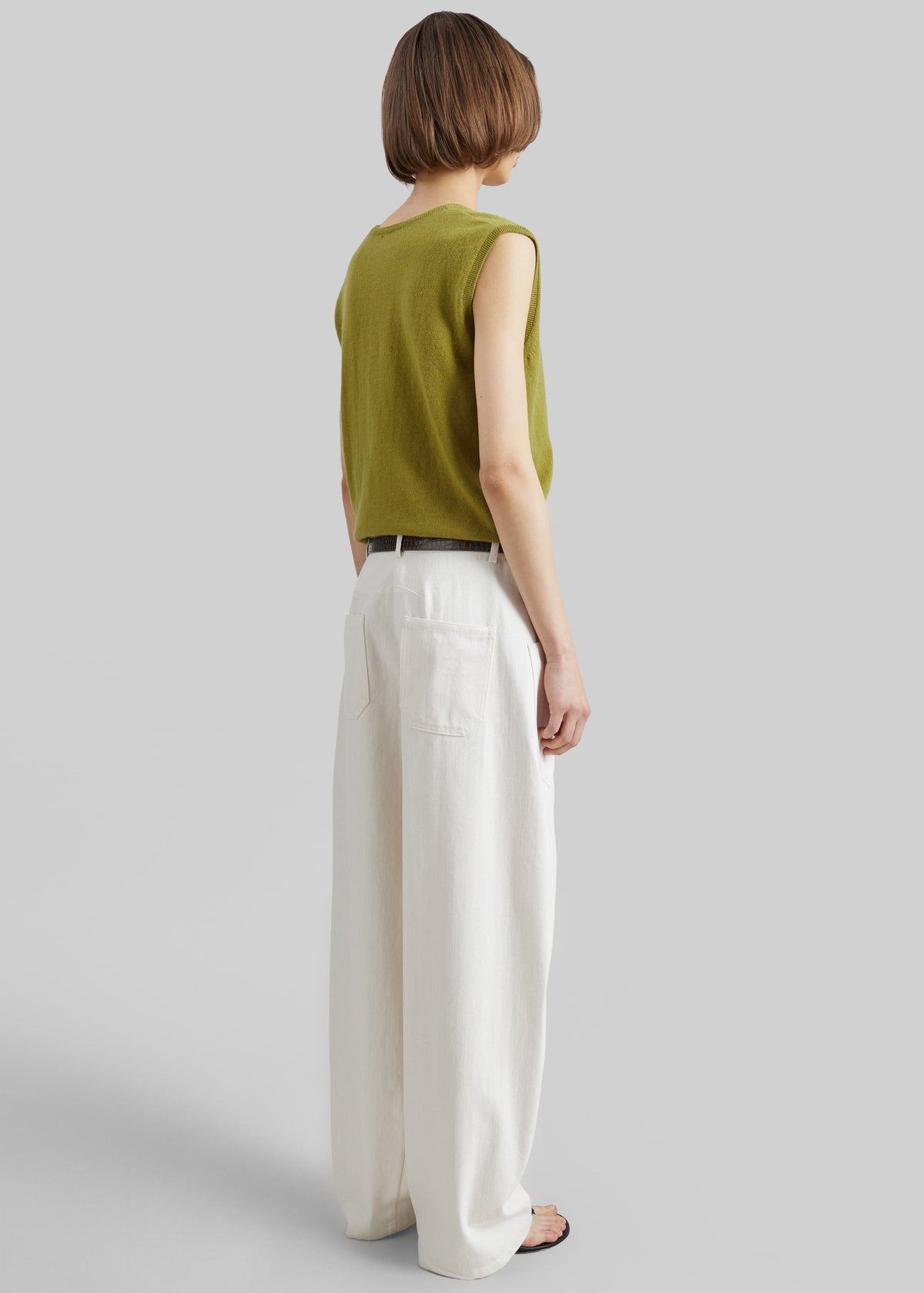 Bliss Barrel Leg Jeans - Ivory – view 7 of 8