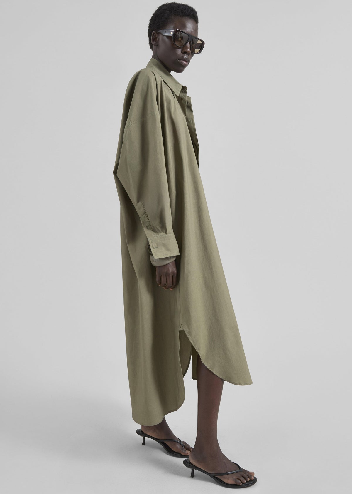 Bloom Organic Cotton Shirt Dress - Olive – view 1 of 1