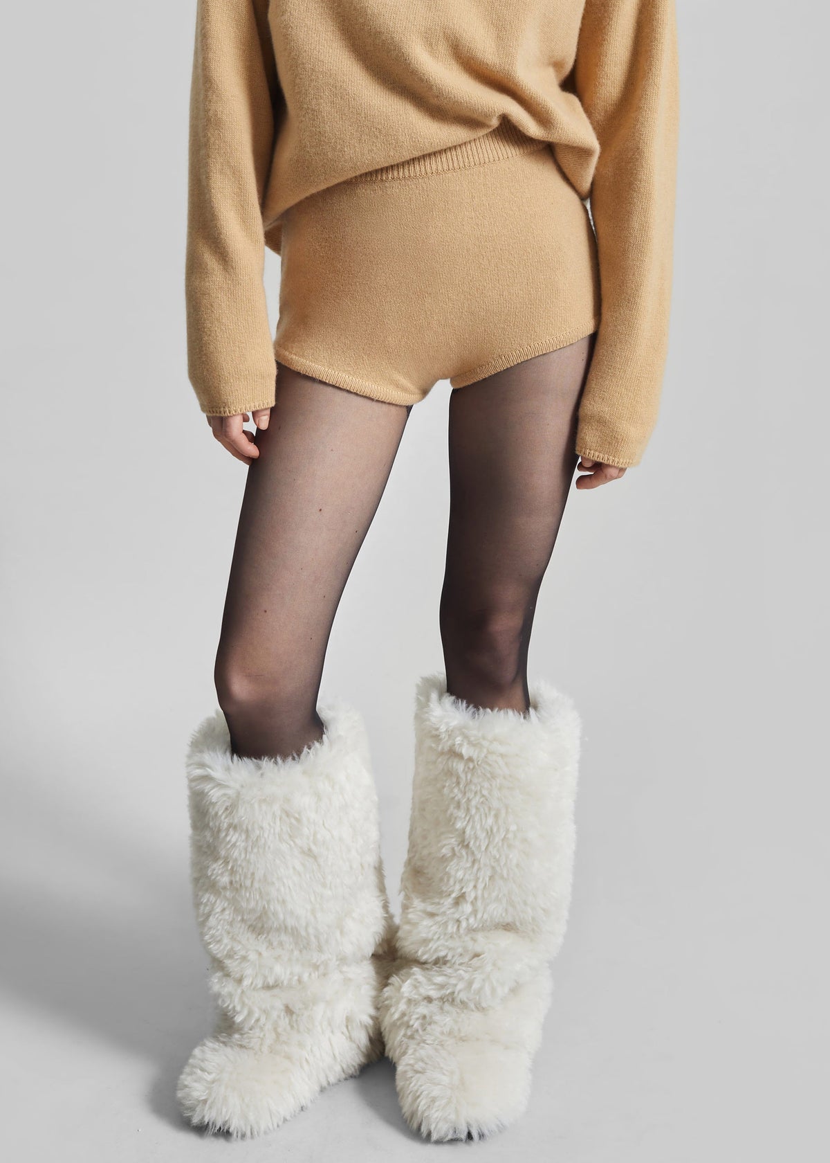 Bresica Knit Hot Pants - Camel – view 2 of 8