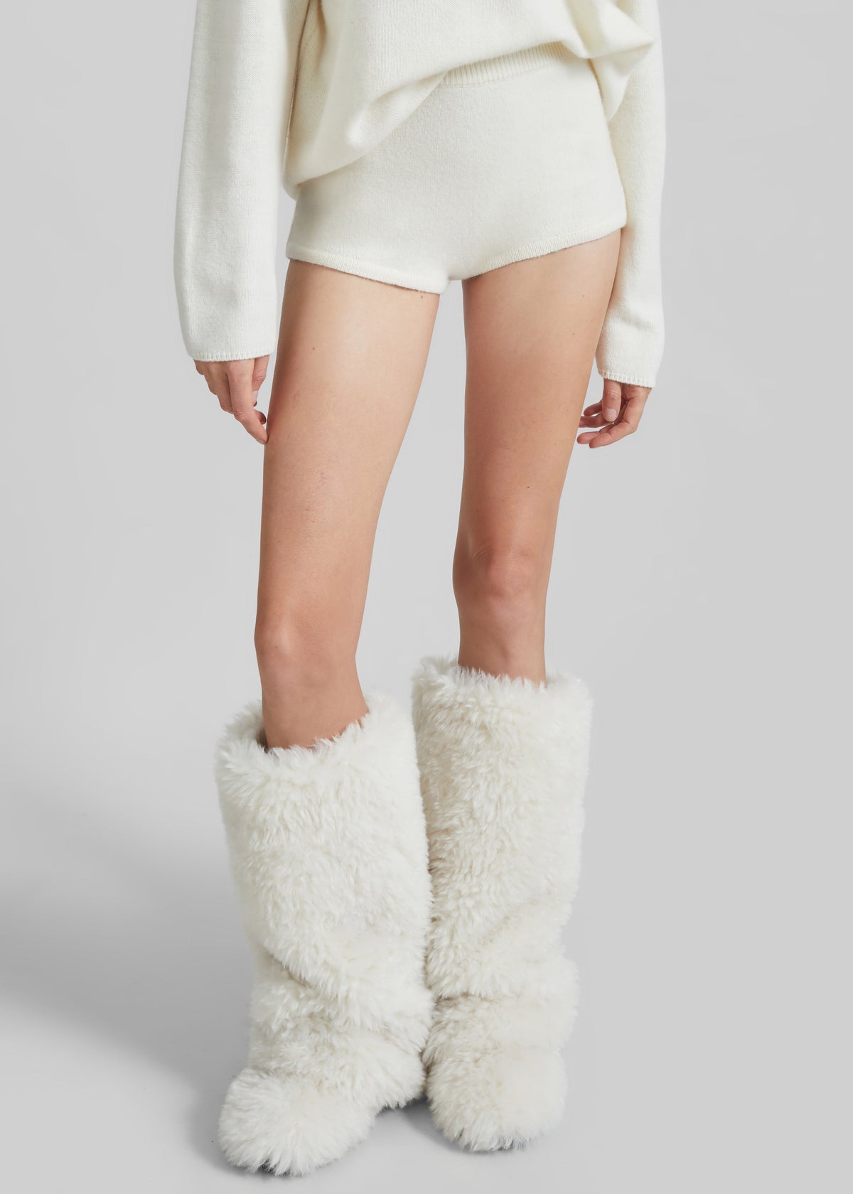 Bresica Knit Hot Pants - Ivory – view 1 of 11