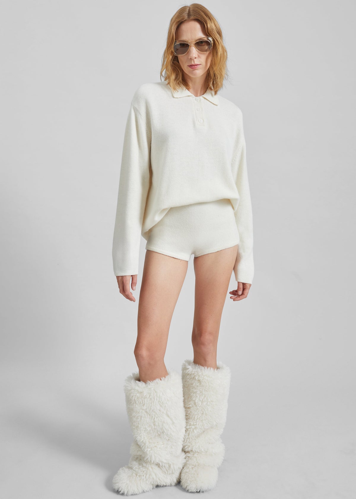 Bresica Knit Hot Pants - Ivory – view 2 of 11