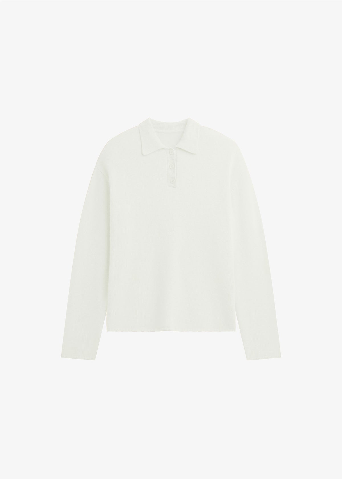Bresica Knit Polo Sweater - Ivory – view 7 of 7