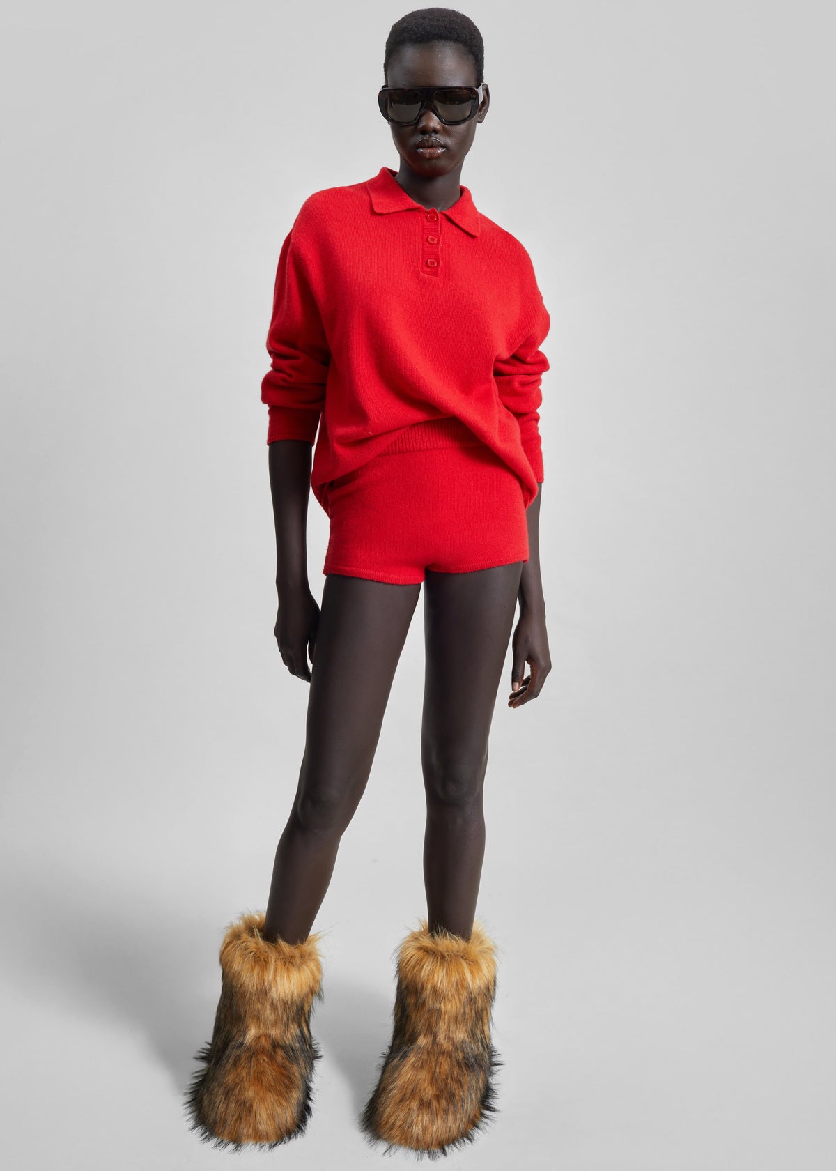 Bresica Knit Polo Sweater - Red – view 7 of 9