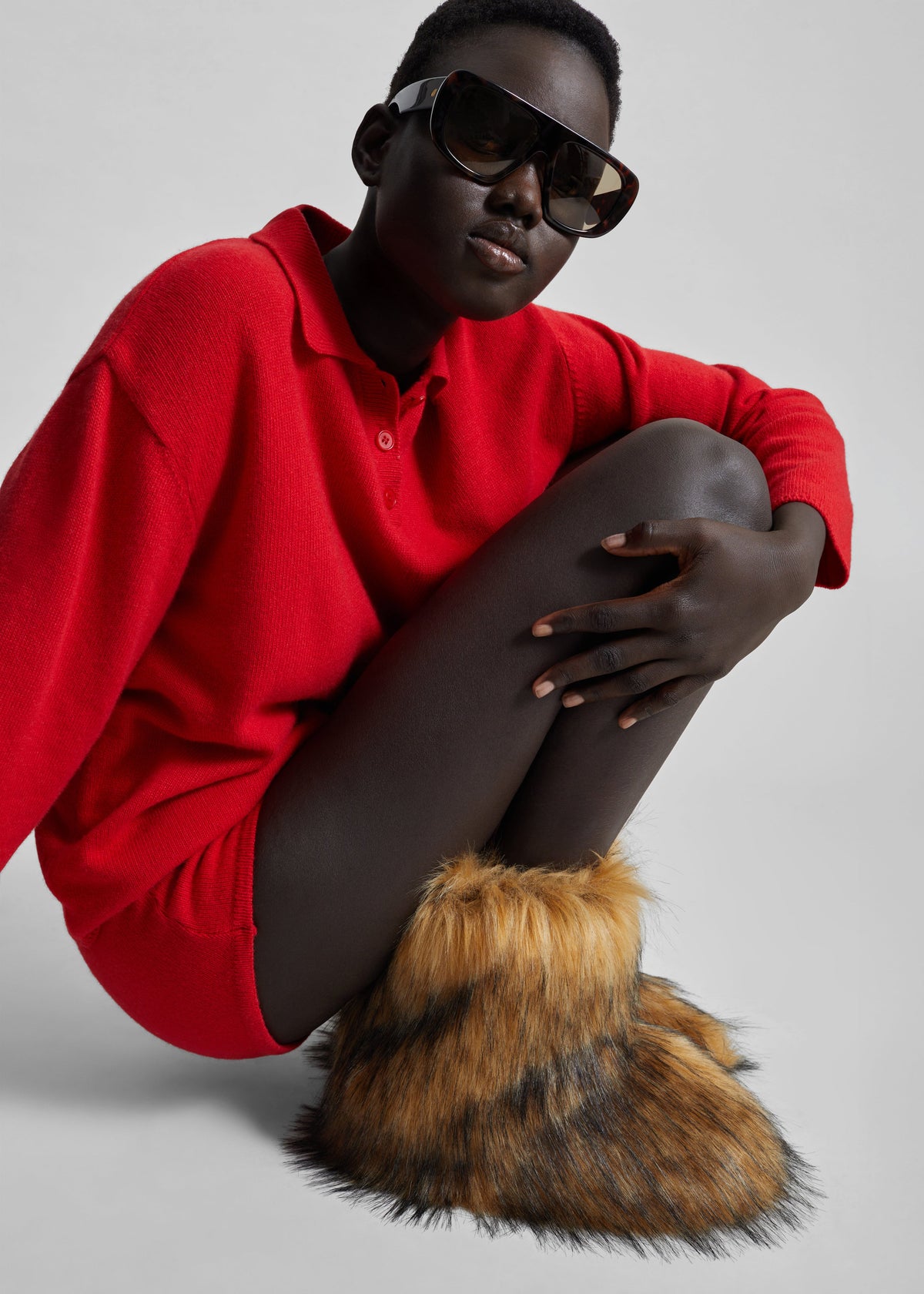 Bresica Knit Polo Sweater - Red – view 1 of 9
