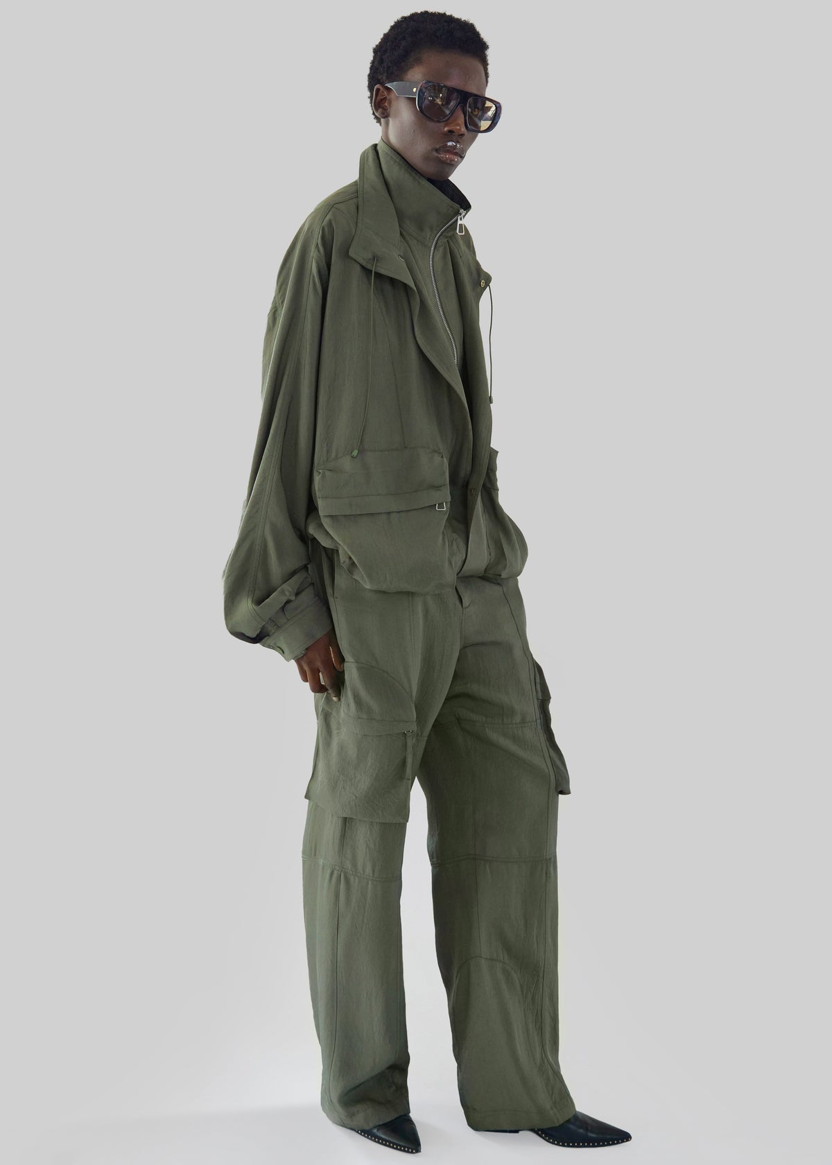 Breya Fluid Jacket - Moss Green – view 5 of 10