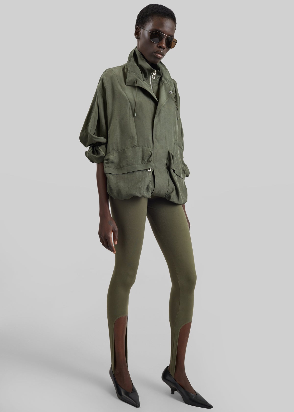 Breya Fluid Jacket - Moss Green – view 3 of 10