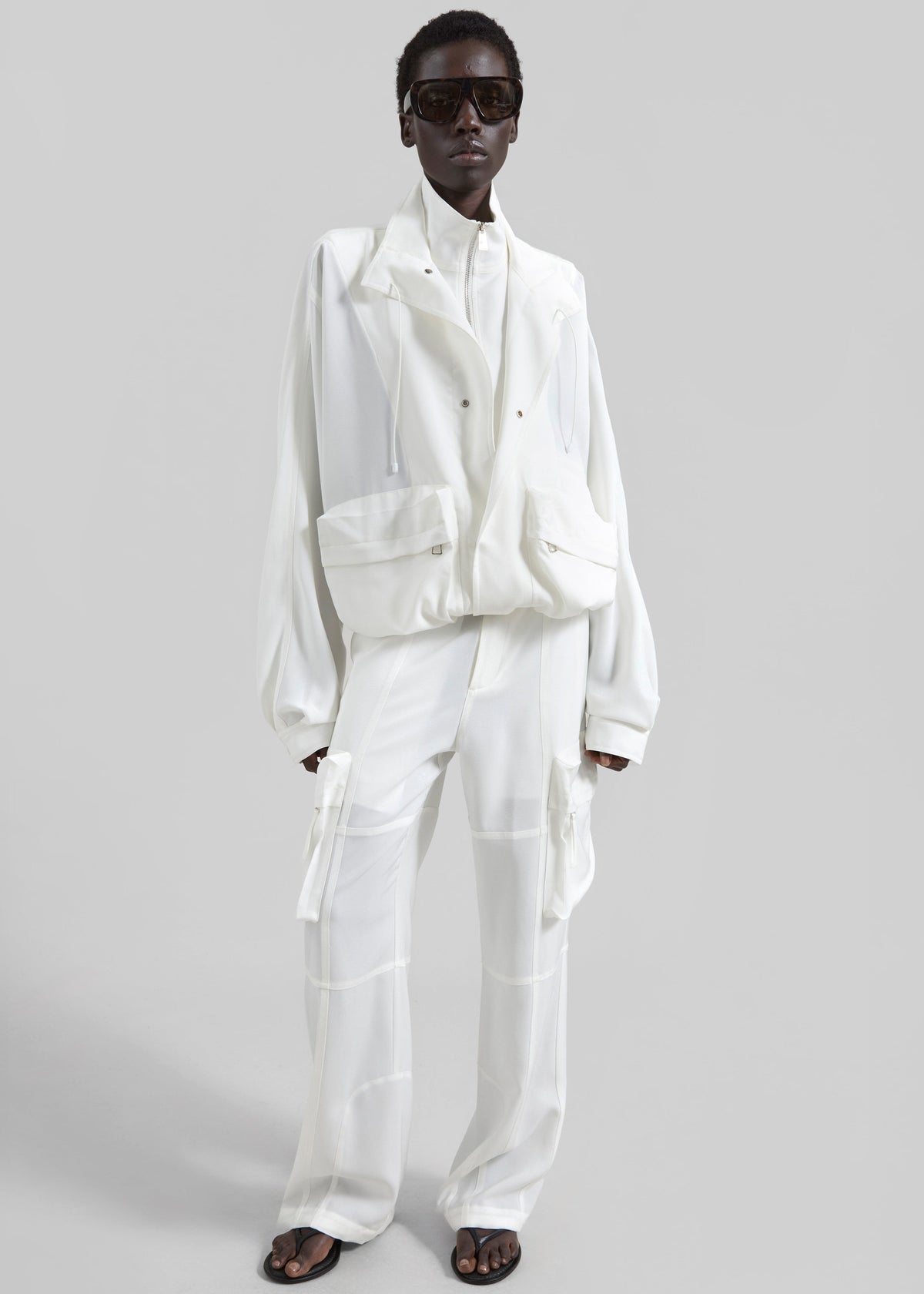 Breya Fluid Jacket - White – view 2 of 9