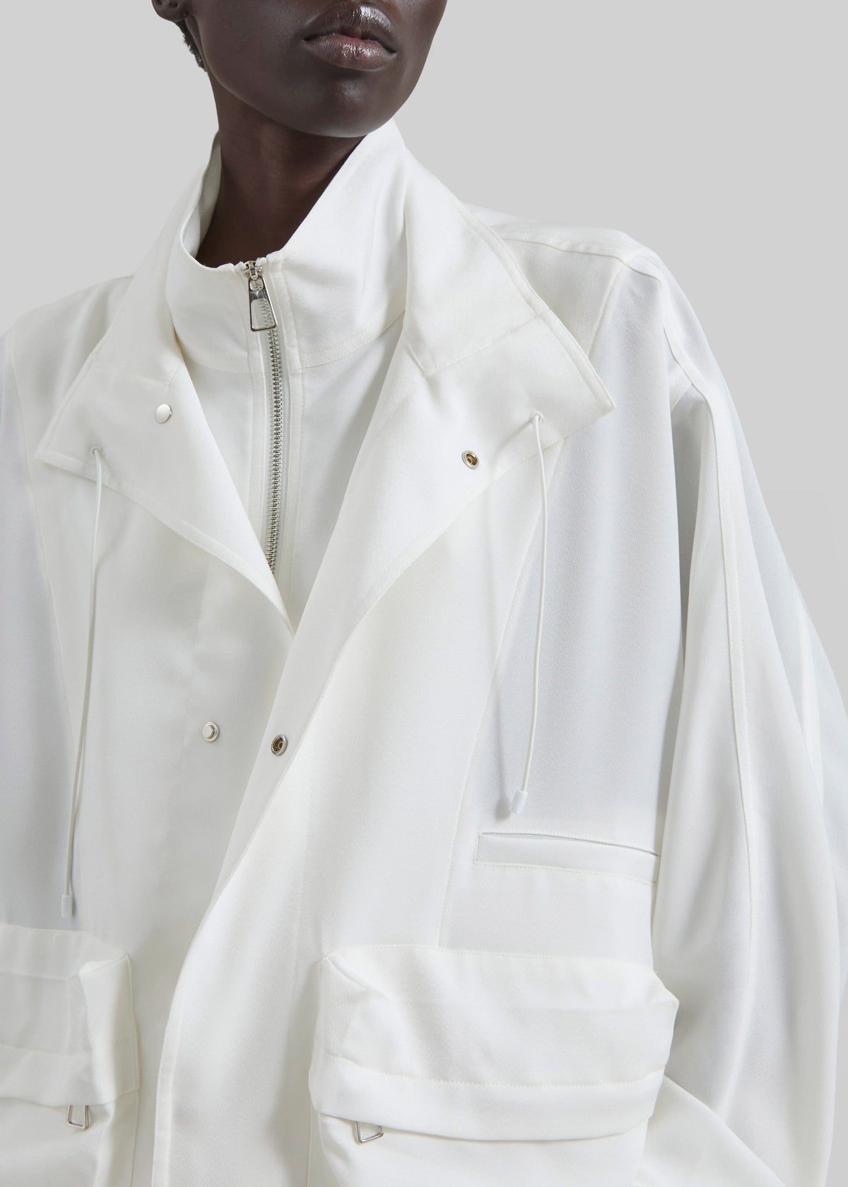 Breya Fluid Jacket - White – view 4 of 9