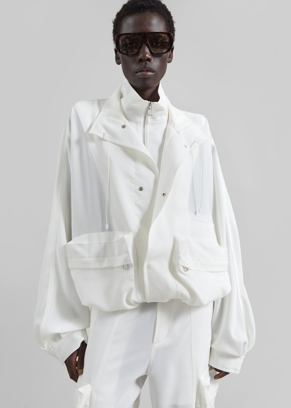 Breya Fluid Jacket - White – view 1 of 9