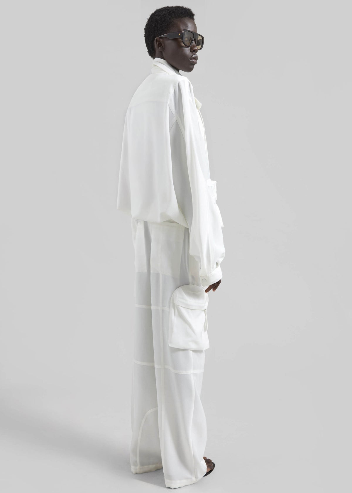 Breya Fluid Jacket - White – view 8 of 9