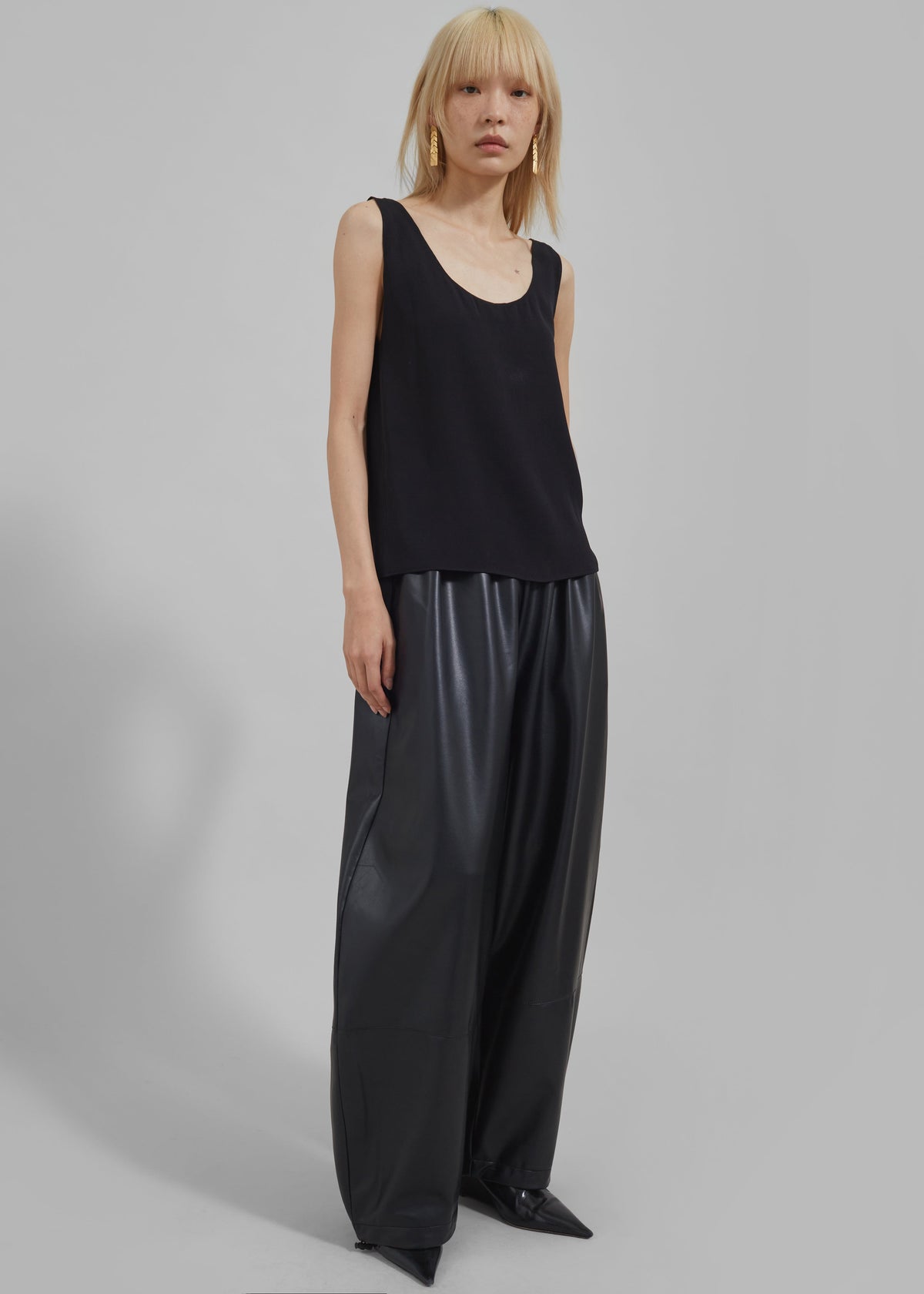 Briar Faux Leather Balloon Pants - Black – view 9 of 13