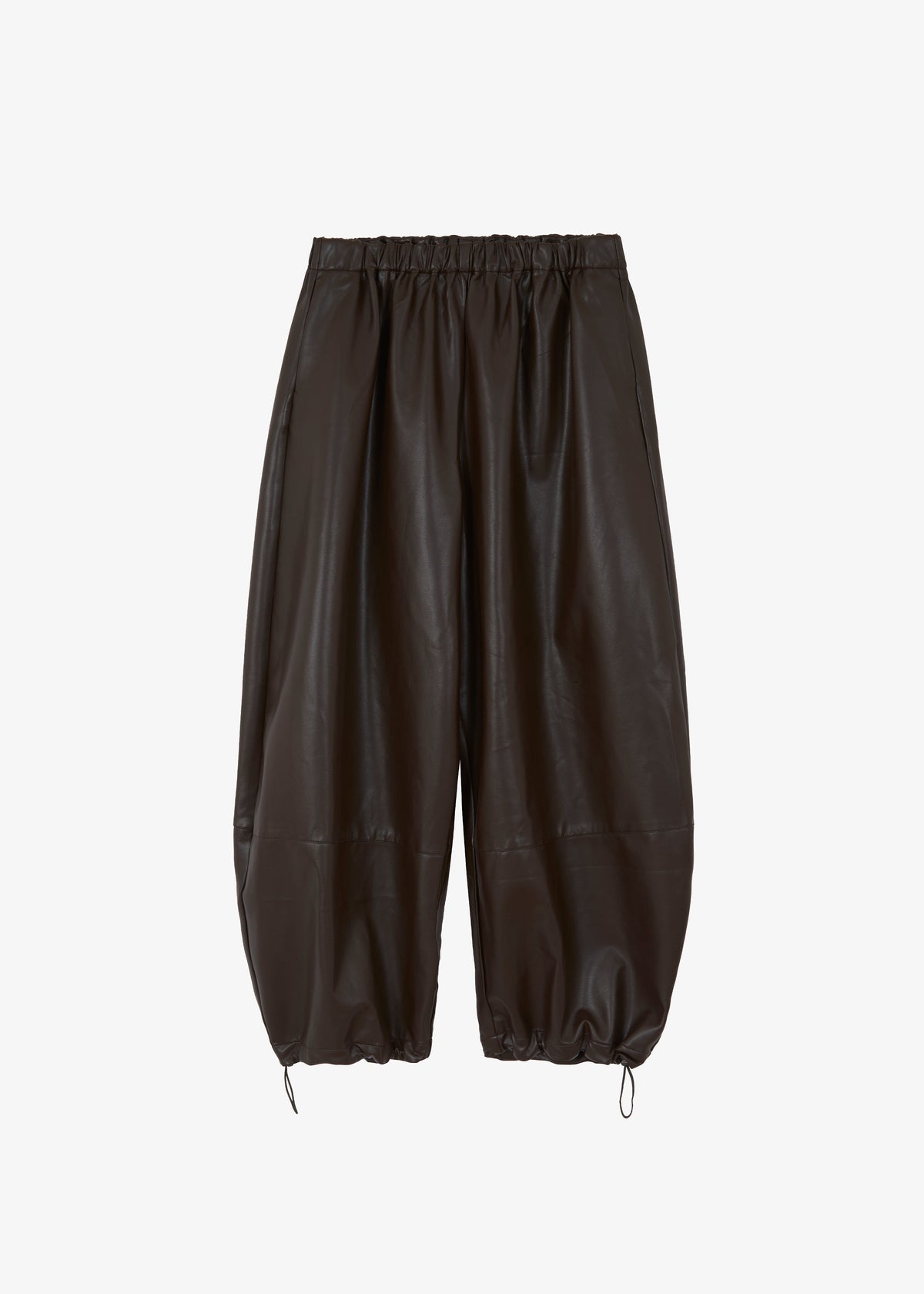 Briar Faux Leather Balloon Pants - Brown – view 9 of 9