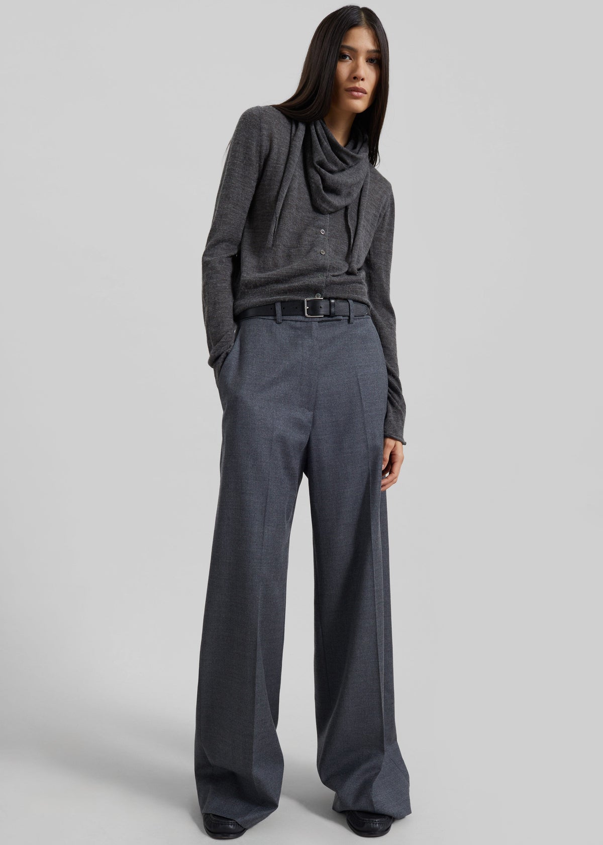 Brickell Flannel Trousers - Grey Melange – view 3 of 8