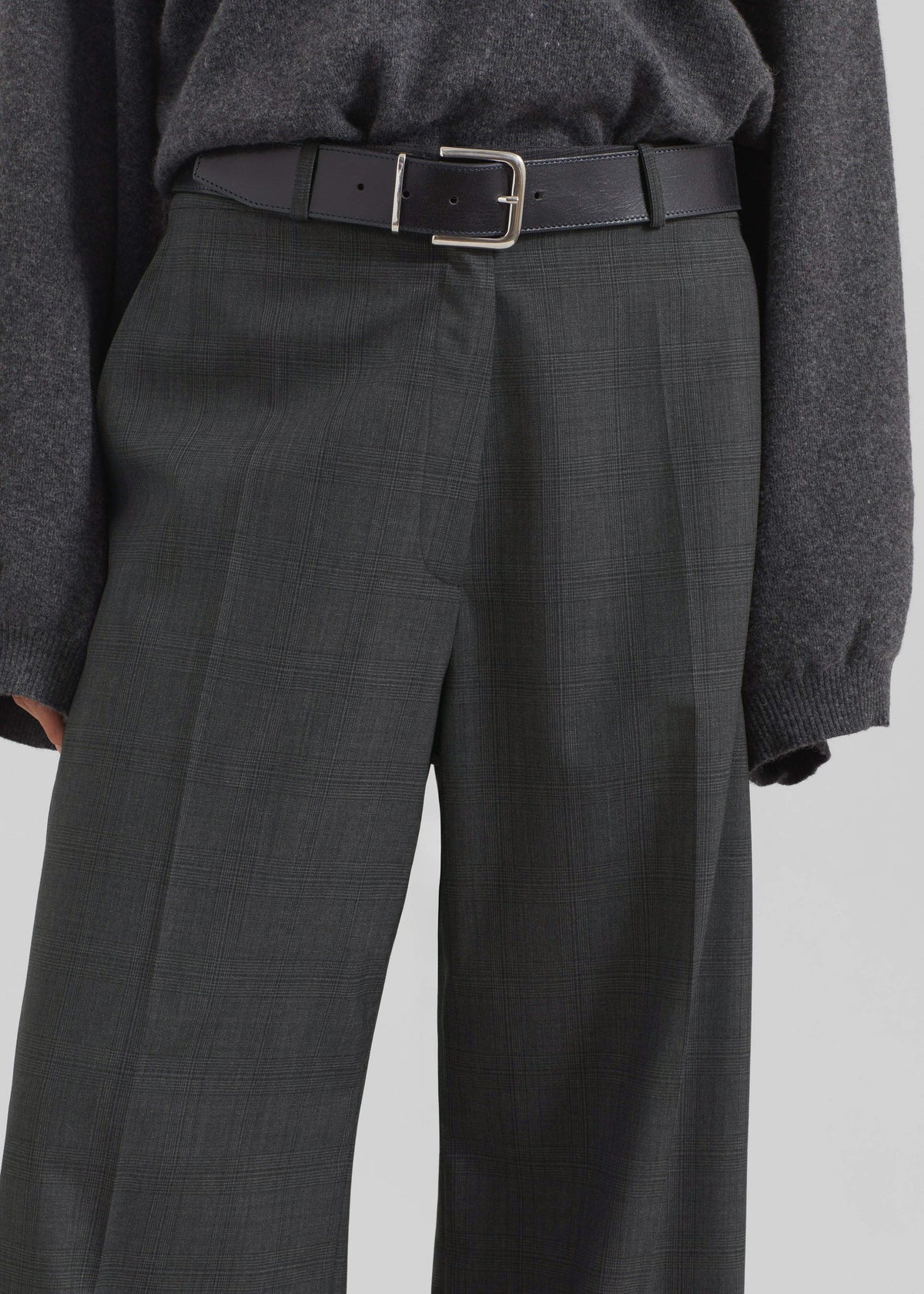 Brickell Plaid Trousers - Dark Grey – view 3 of 10
