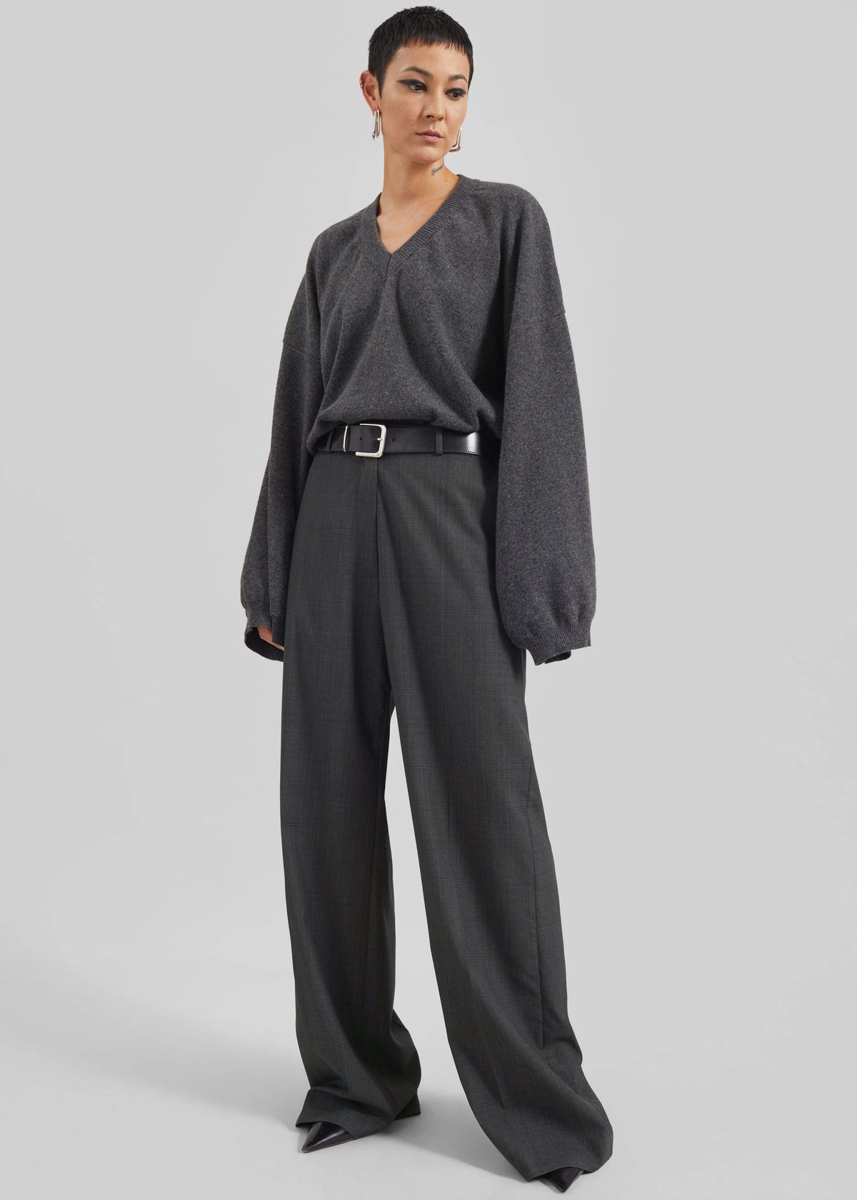 Brickell Plaid Trousers - Dark Grey – view 7 of 10
