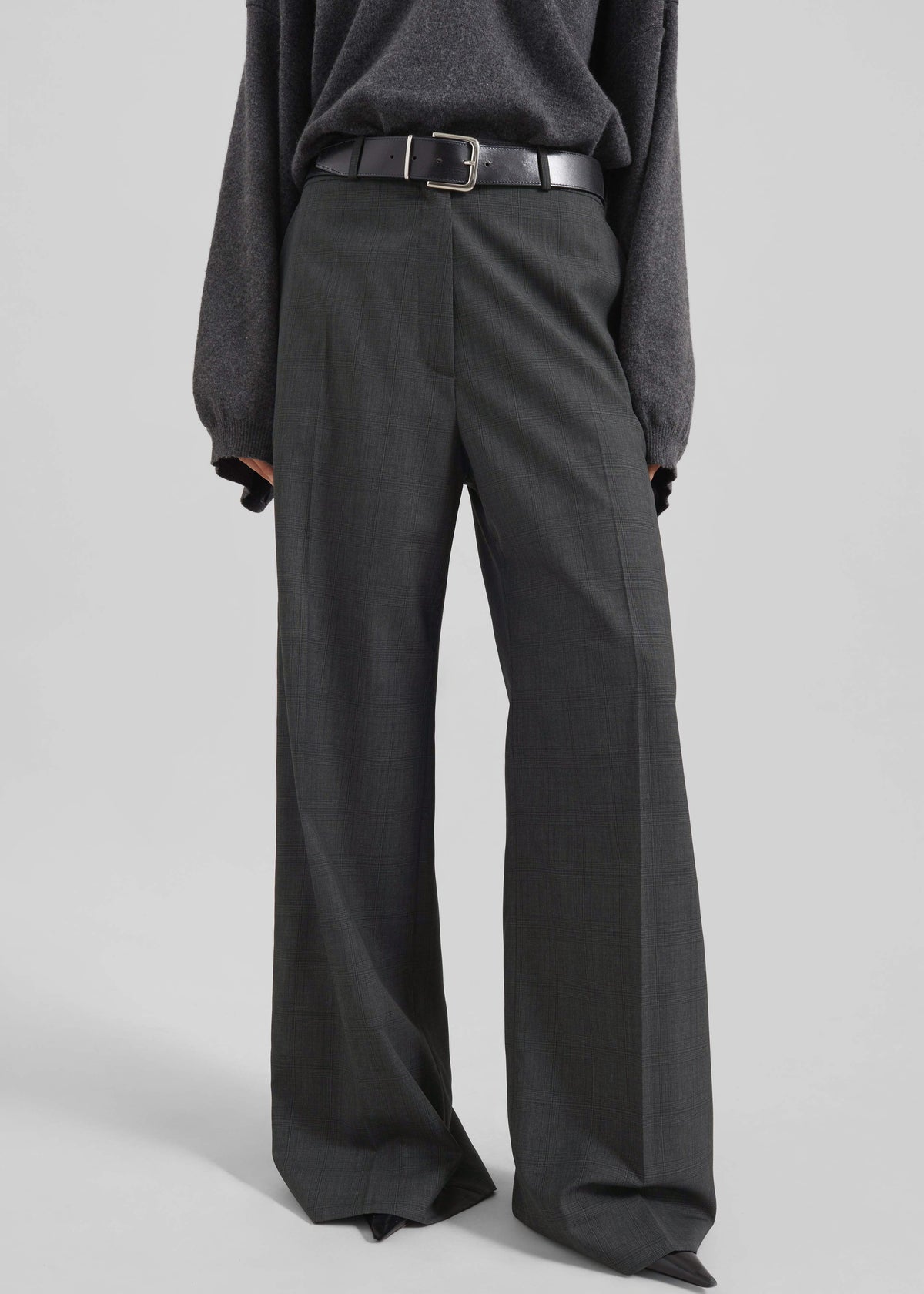 Brickell Plaid Trousers - Dark Grey – view 1 of 10